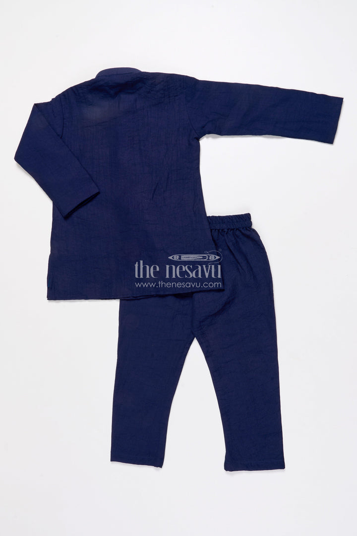 The Nesavu Boys Jacket Sets Boys Ethnic Jacket Set for Festive Occasions and Weddings Nesavu Nesavu boys ethnic jacket kurta set silk blend weddings festive functions