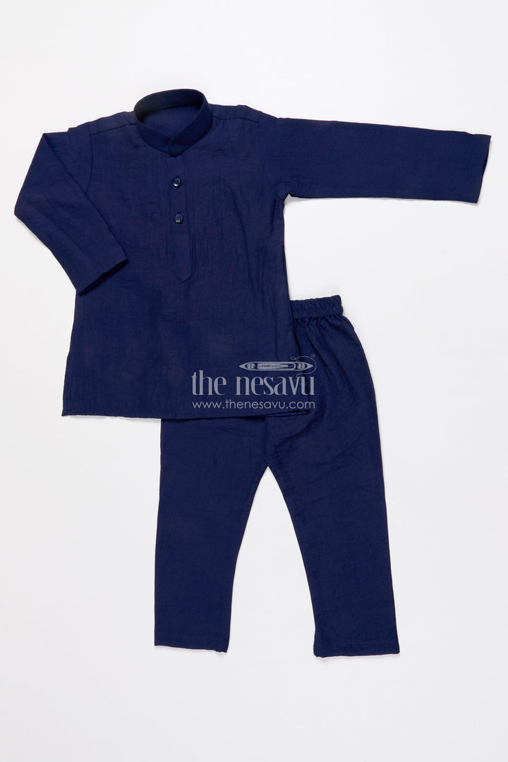 The Nesavu Boys Jacket Sets Boys Ethnic Jacket Set for Festive Occasions and Weddings Nesavu Nesavu boys ethnic jacket kurta set silk blend weddings festive functions