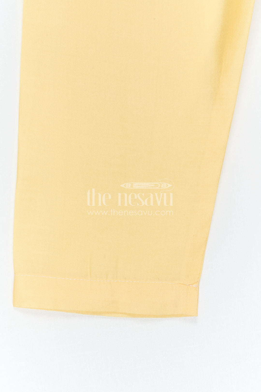 The Nesavu Boys Jacket Sets Boys Ethnic Jacket Set for Temple and Festive Celebrations Nesavu Nesavu Boys Yellow Jacket Set With Sequence Embroidery In Viscose Silk For Weddings And Festive Wear