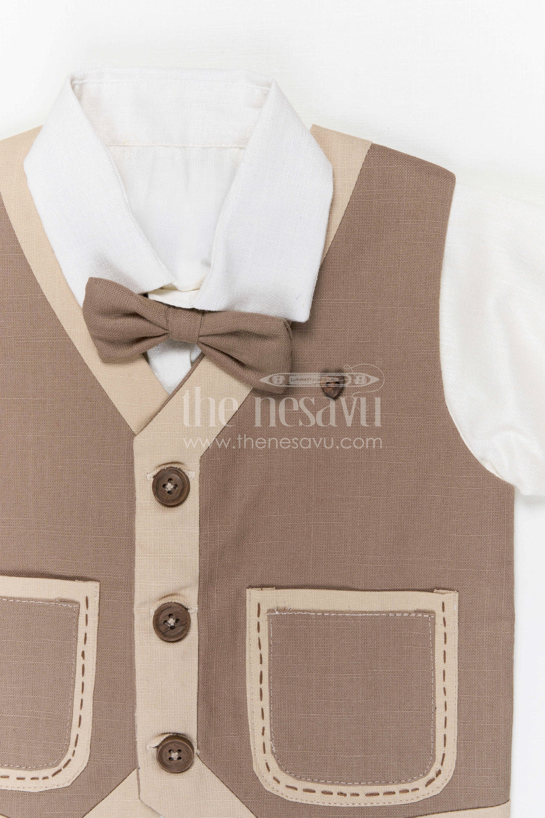The Nesavu Boys Jacket Sets Boys Ethnic Jacket Set for Weddings and Festive Celebrations Nesavu Nesavu boys cotton ethnic jacket set for weddings festive celebrations and family occasions