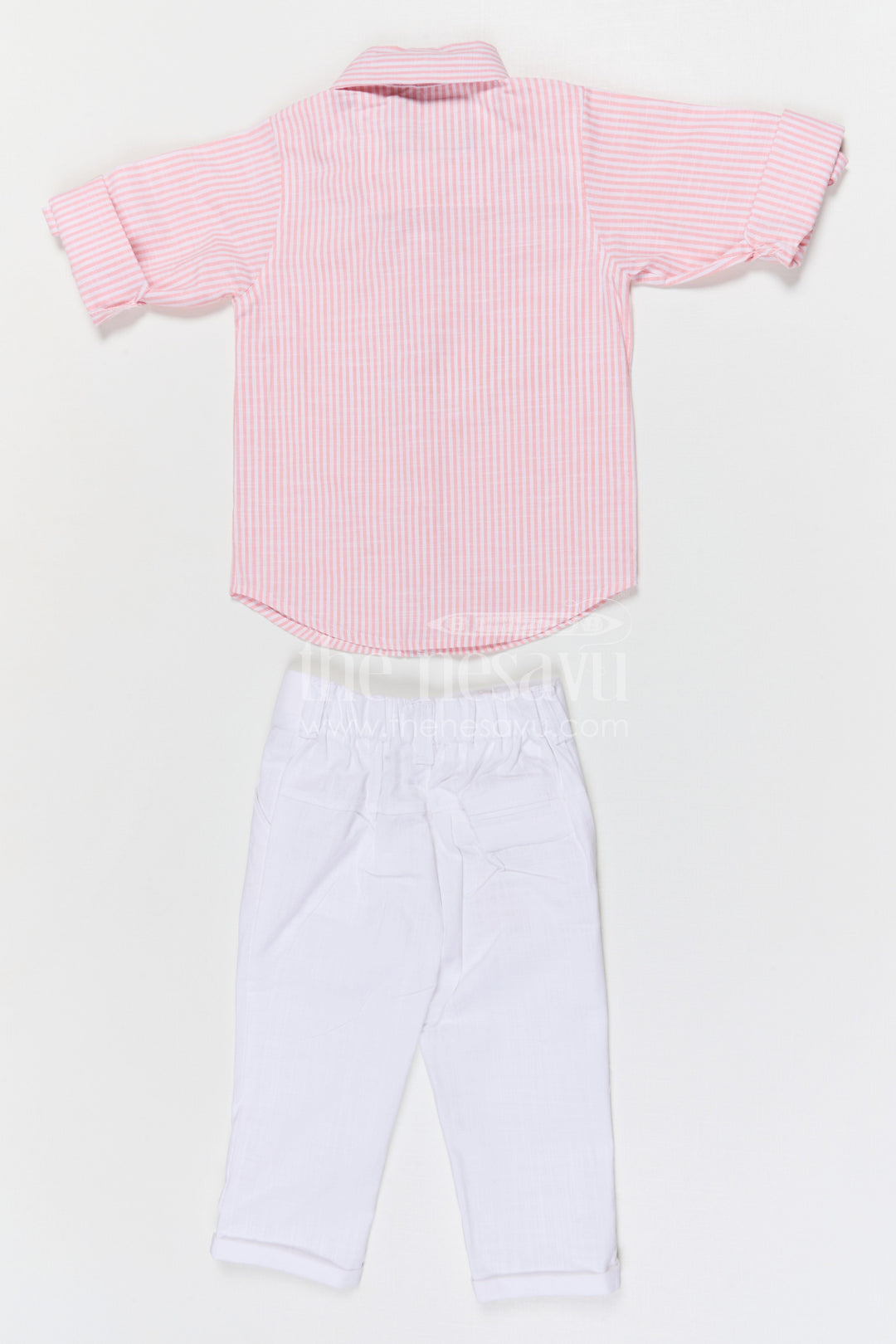 The Nesavu Boys Jacket Sets Boys Ethnic Jacket Set for Weddings and Festive Occasions Nesavu Nesavu boys cotton jacket set with striped design for weddings festive occasions and family celebrations