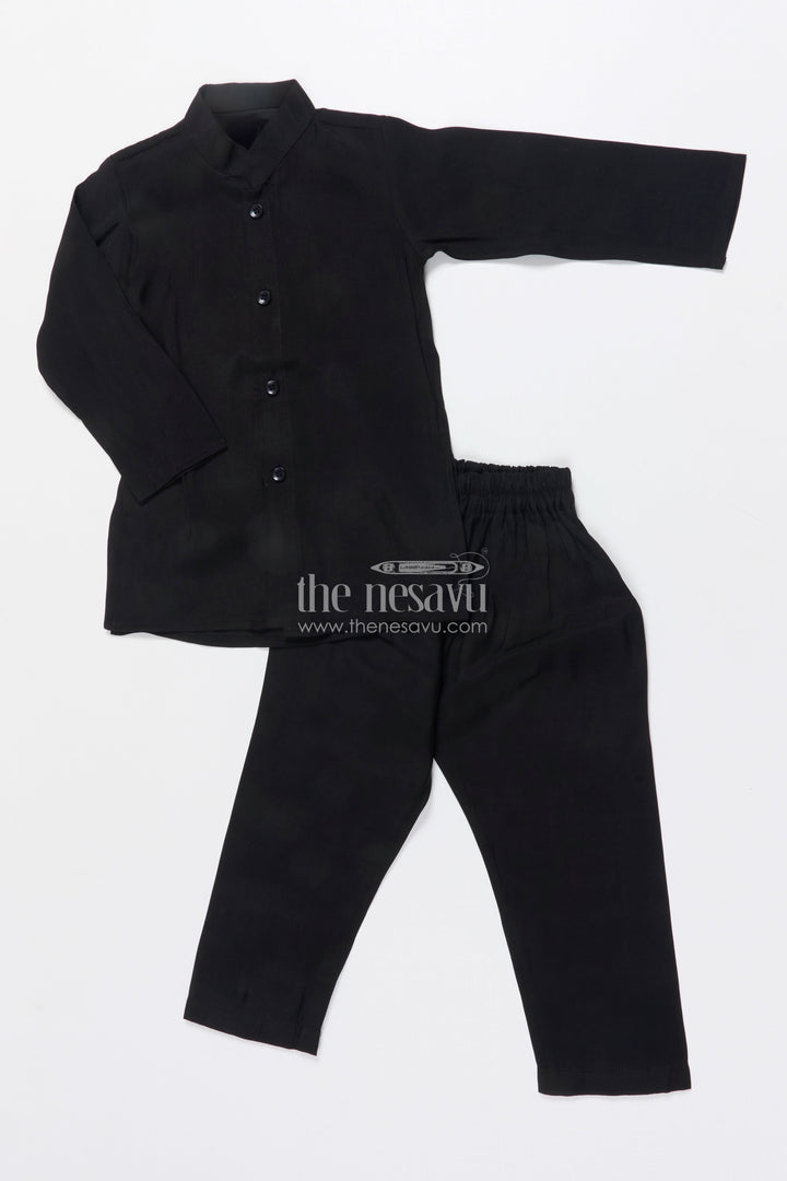 The Nesavu Boys Jacket Sets Boys Ethnic Jacket Set with Embroidered Bird Motif for Weddings and Receptions Nesavu Nesavu boys embroidered jacket set bird motif festive ethnic wear weddings family events