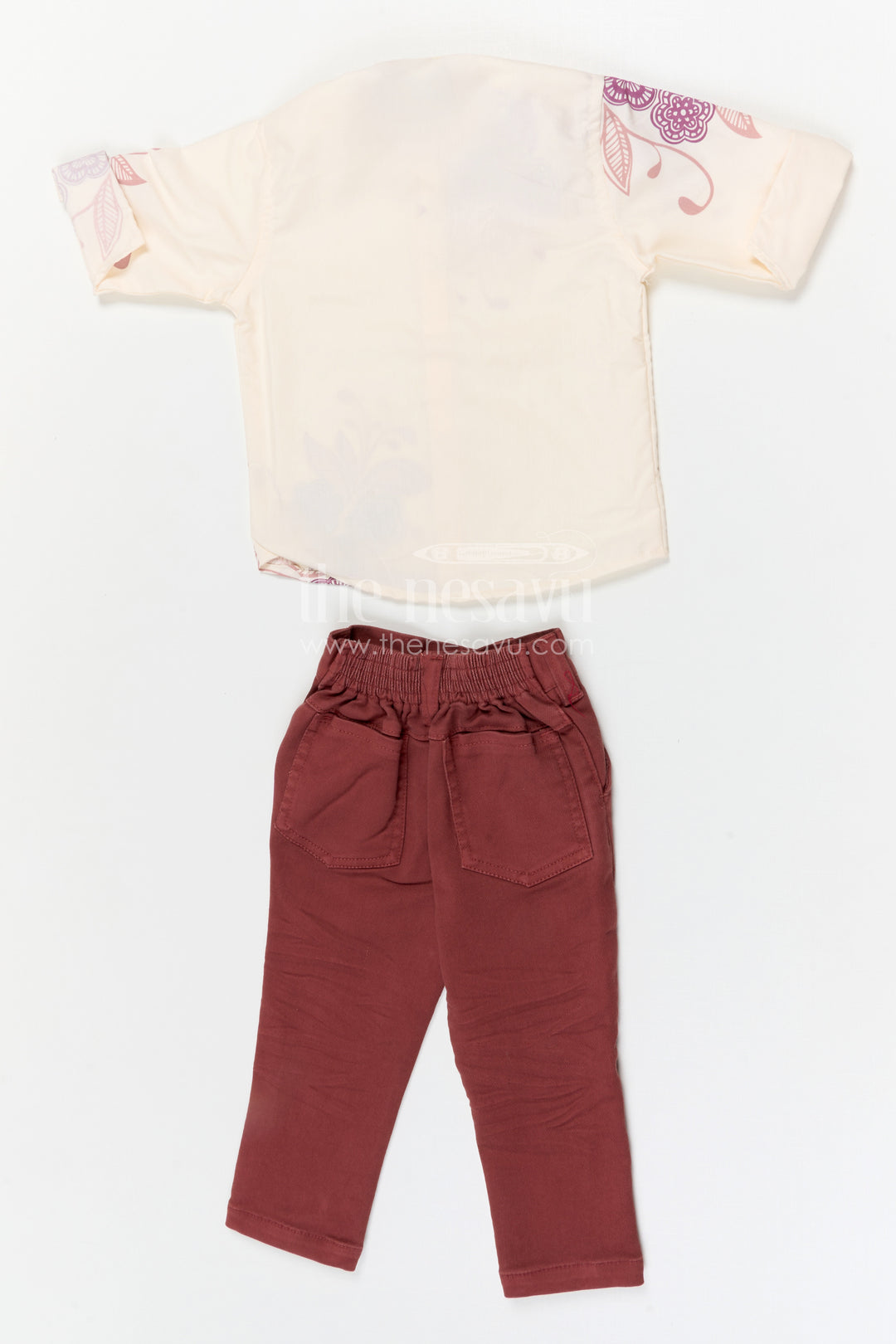 The Nesavu Boys Jacket Sets Boys Ethnic Jacket Suit for Weddings and Festive Family Gatherings Nesavu Nesavu boys viscose blend jacket suit with designer jacket for weddings and festive occasions