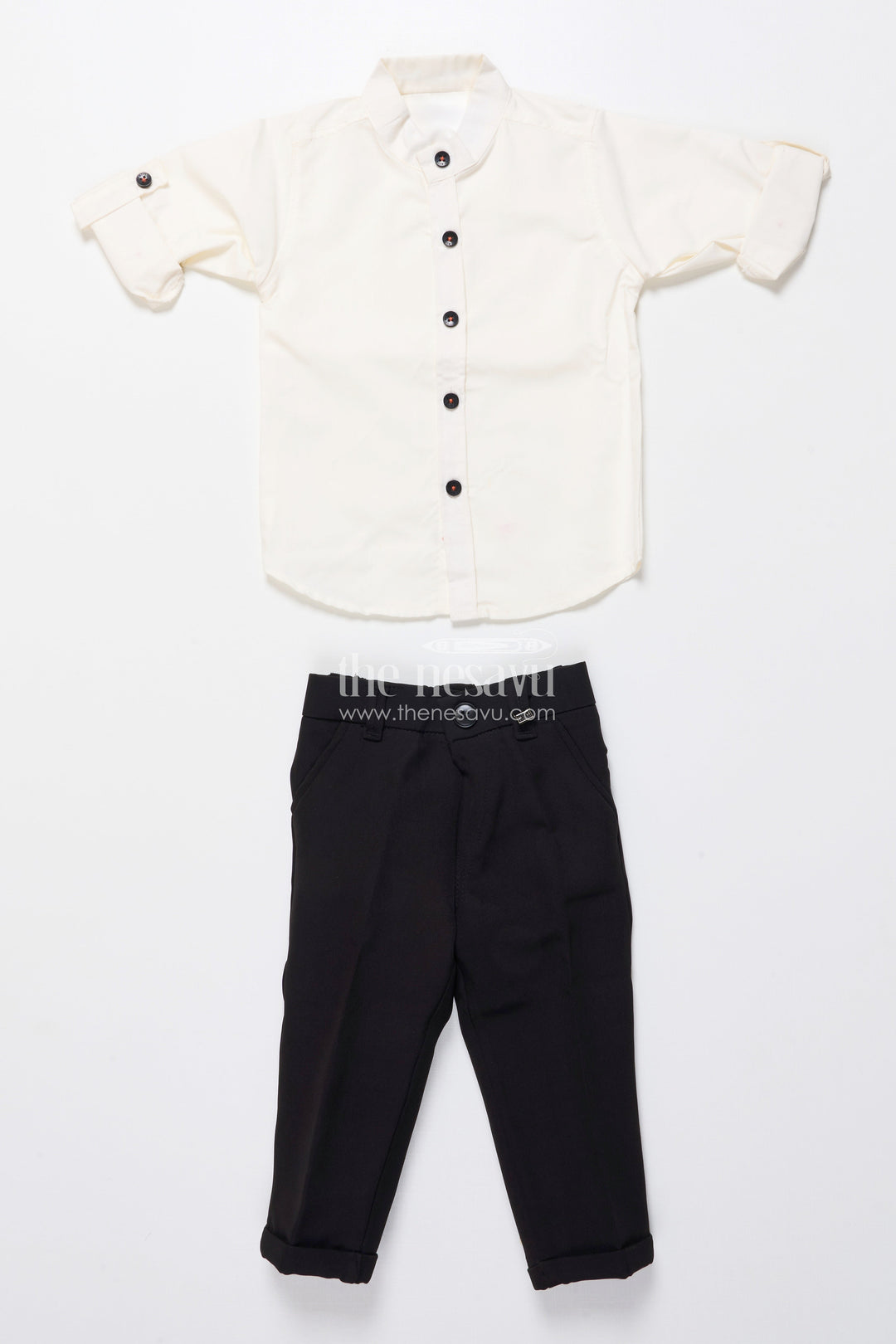 The Nesavu Boys Casual Set Boys Ethnic Outfit with Printed Nehru Jacket and Cotton Pants Nesavu Nesavu boys ethnic cotton outfit printed jacket shirt weddings functions