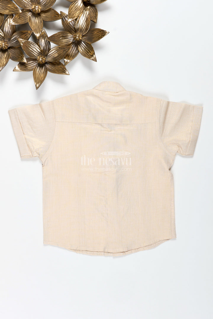 The Nesavu Boys Cotton Shirt Boys Ethnic Shirt for Traditional Functions and Weddings Nesavu Nesavu Toddler Boys Ethnic Shirt Cotton Tissue Ideal Weddings Traditional Events