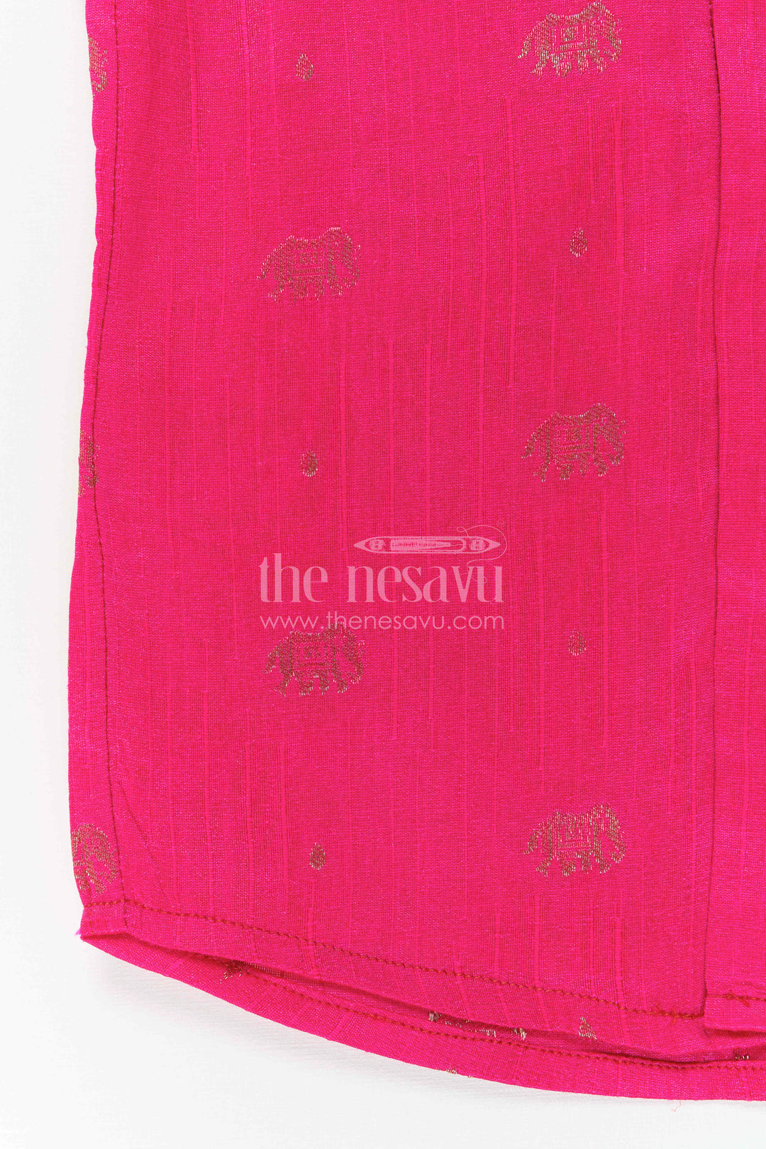 The Nesavu Boys Silk Shirt Boys Ethnic Silk Shirt for Festive Traditions and Cultural Functions Nesavu Nesavu Boys Ethnic Raw Silk Shirt With Jacquard Elephant Butta For Traditional Celebrations