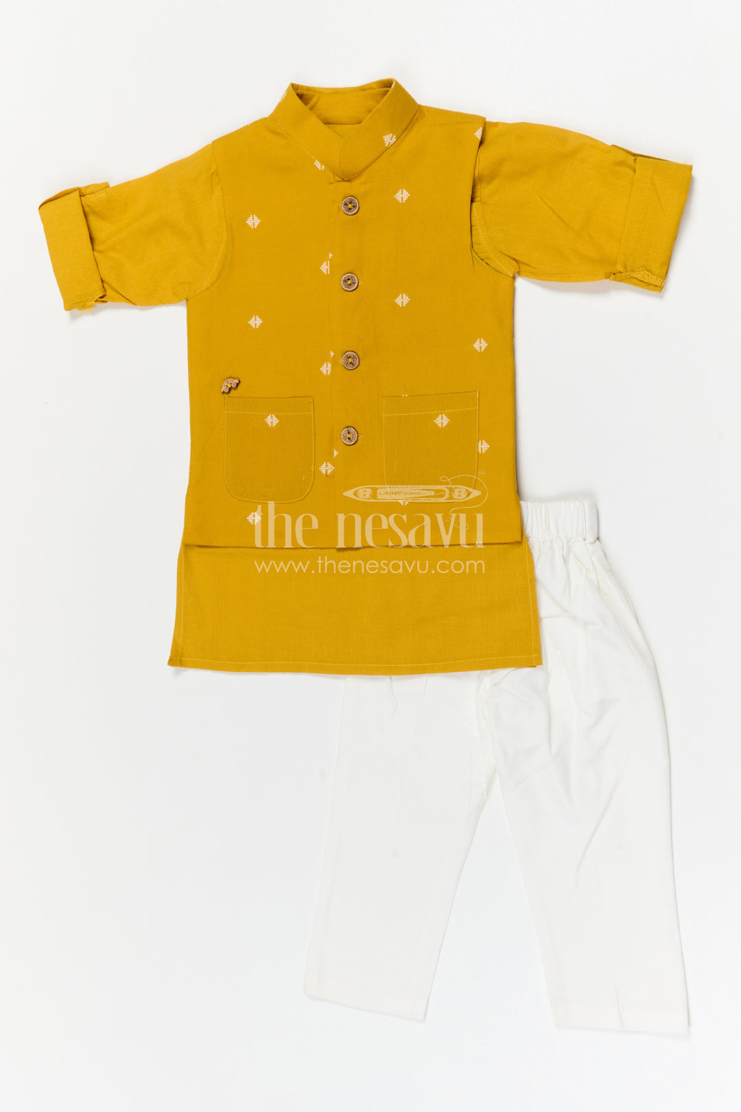 The Nesavu Boys Jacket Sets Boys Ethnic Type Jacket Set for Weddings and Festive Occasions Nesavu Nesavu boys ethnic jacket set for weddings and festive occasions with thread embroidery and comfortable fit