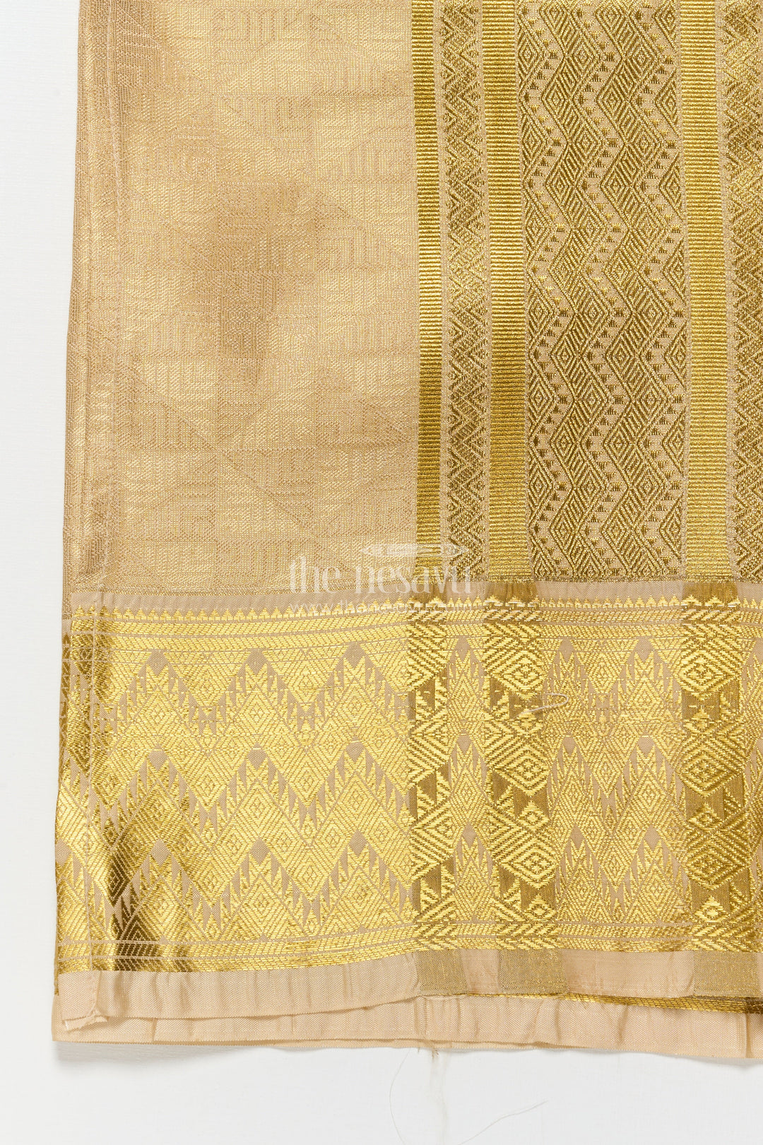 The Nesavu Boys Vesti Boys Ethnic Vesti for Grand Temple Visits and Family Festivals Nesavu Nesavu boys zari vesti embossed motifs broad border temple visits celebrations