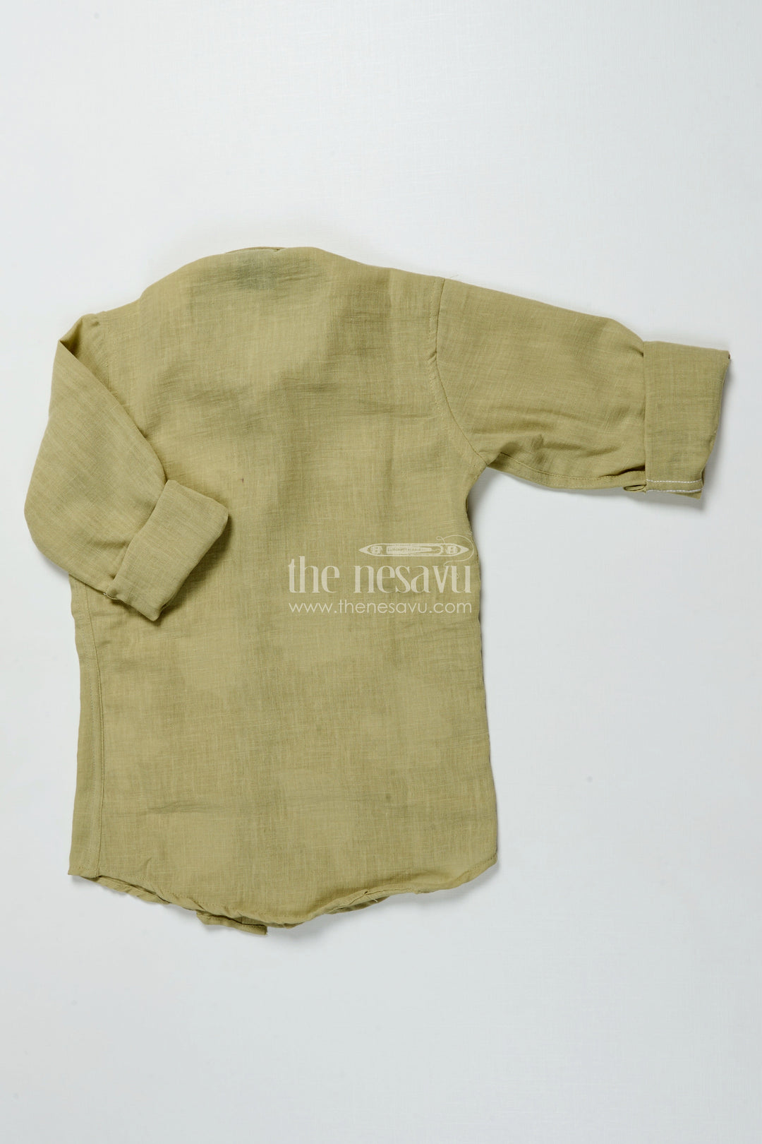 The Nesavu Boys Cotton Shirt Boys Festive Cotton Shirt with Embroidery for School Events and Family Gatherings Nesavu Nesavu boys festive embroidered shirt soft cotton blend perfect ethnic school wear family events