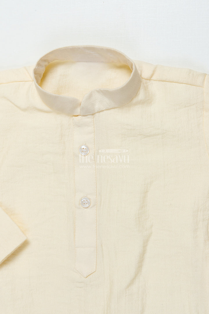 The Nesavu Boys Jacket Sets Boys Festive Jacket Kurta Set for Weddings and Traditional Celebrations Nesavu Nesavu boys silk blend festive jacket kurta set weddings traditional functions