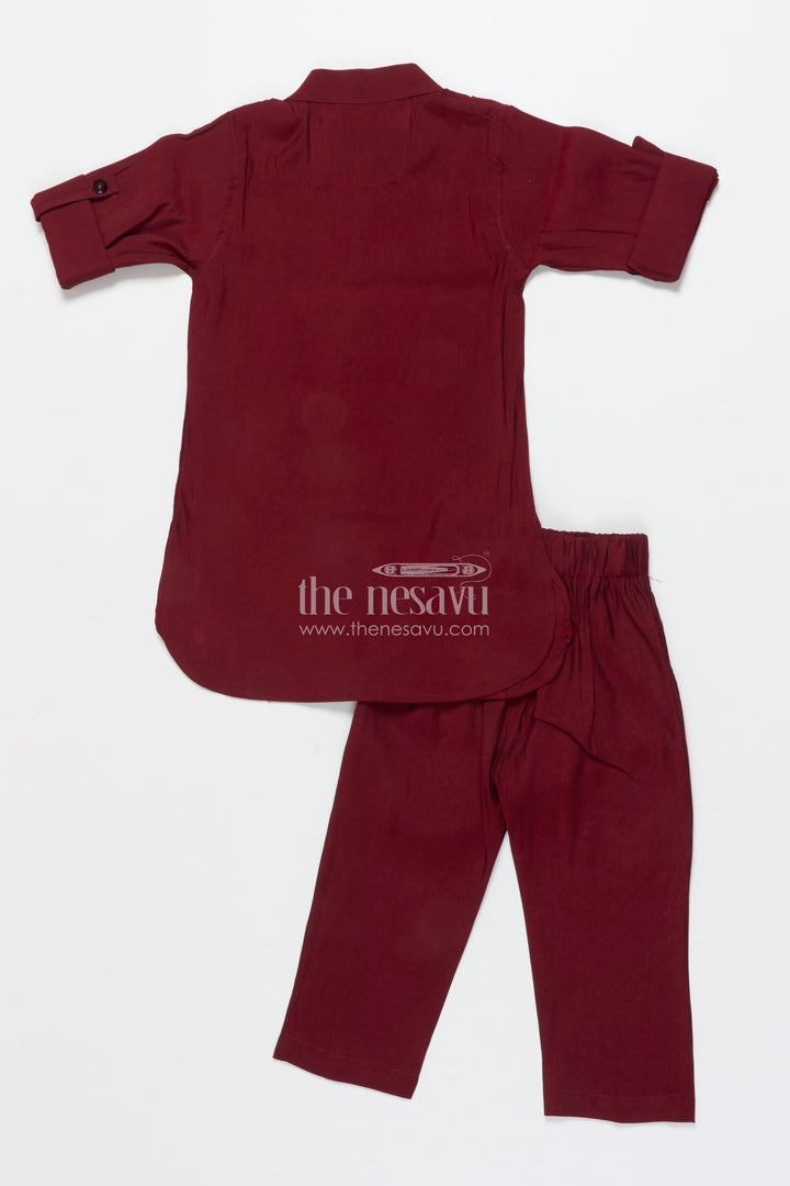 The Nesavu Boys Jacket Sets Boys Festive Jacket Set for Weddings and Special Occasions Nesavu Nesavu boys ethnic jacket set digital print weddings festive family occasions