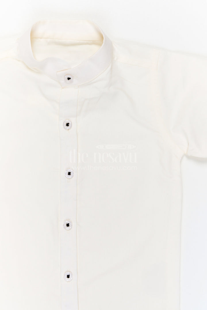 The Nesavu Boys Jacket Sets Boys Festive Jacket Set for Weddings Nesavu Nesavu boys cotton cambric embroidered jacket set for weddings festive celebrations and special events