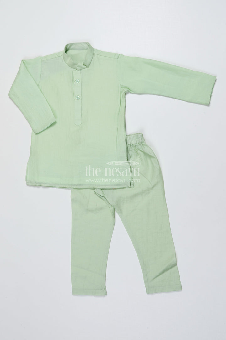 The Nesavu Boys Jacket Sets Boys Festive Jacket Set with Sequin Embroidery for Special Occasions Nesavu Nesavu boys festive jacket set sequin embroidery weddings traditional celebrations