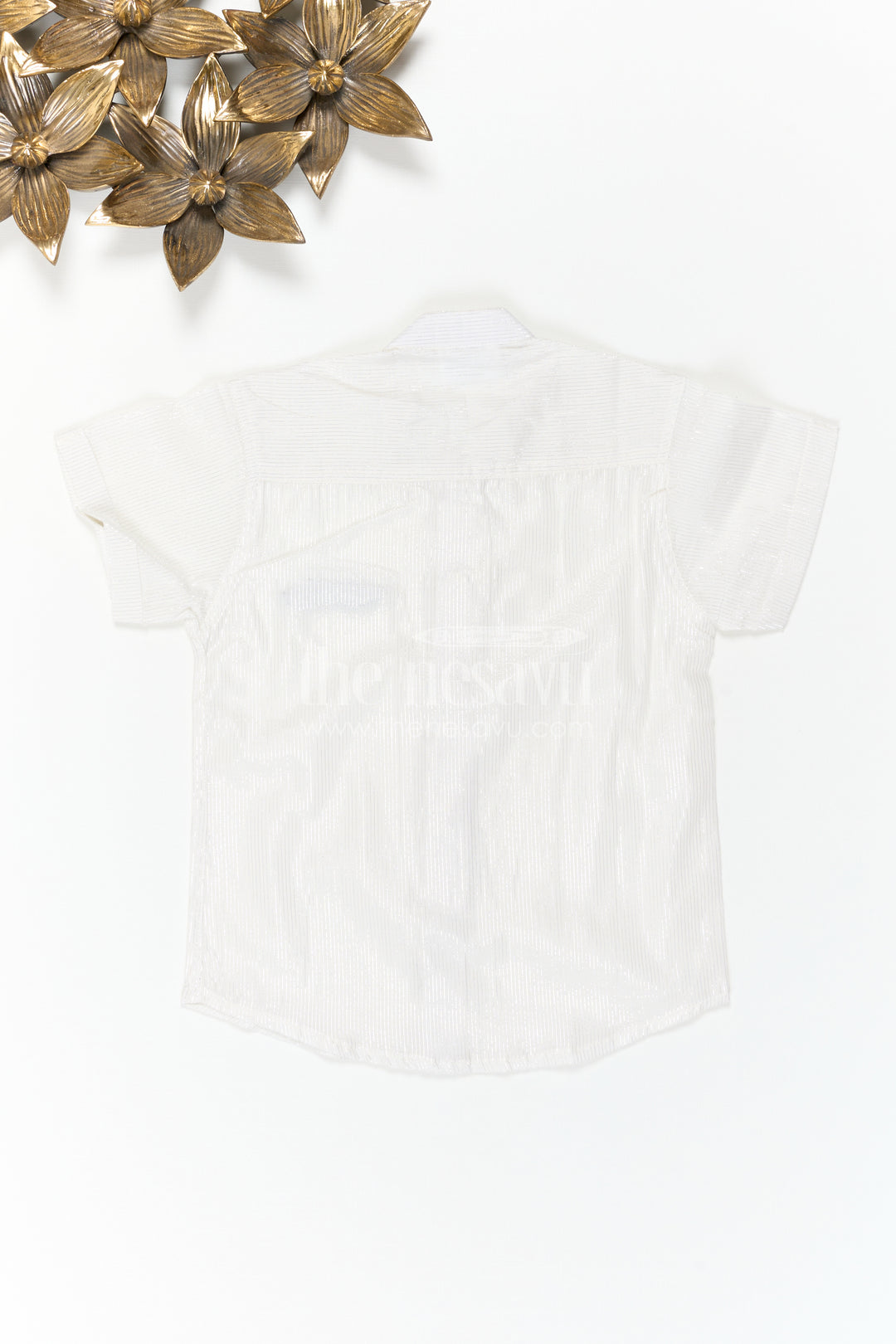 The Nesavu Boys Cotton Shirt Boys Festive Shirt for Celebration Photos Nesavu Nesavu Boys Festive Shirt For Celebration Photos With Lurex Zari Cotton And Moustache Applique