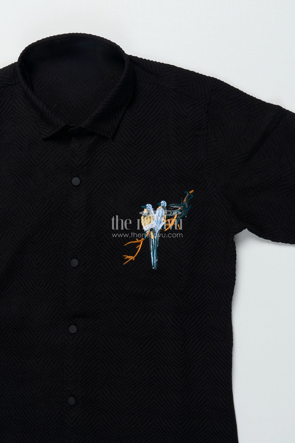 The Nesavu Boys Cotton Shirt Boys Festive Shirt for Traditional Functions and Celebrations Nesavu Nesavu boys festive shirt elegant embroidery traditional celebrations functions