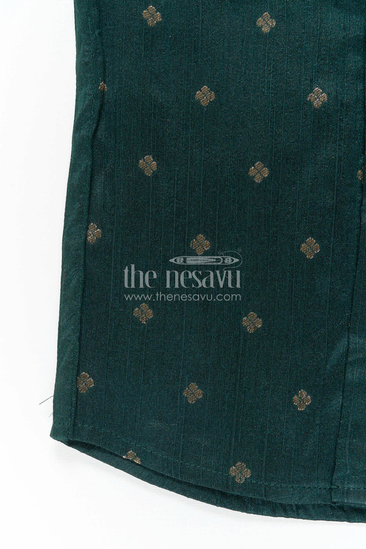 The Nesavu Boys Silk Shirt Boys Festive Silk Shirt for Wedding Receptions and Family Functions Nesavu Nesavu Boys Raw Silk Shirt With Jacquard Butta Design For Weddings And Festive Gatherings