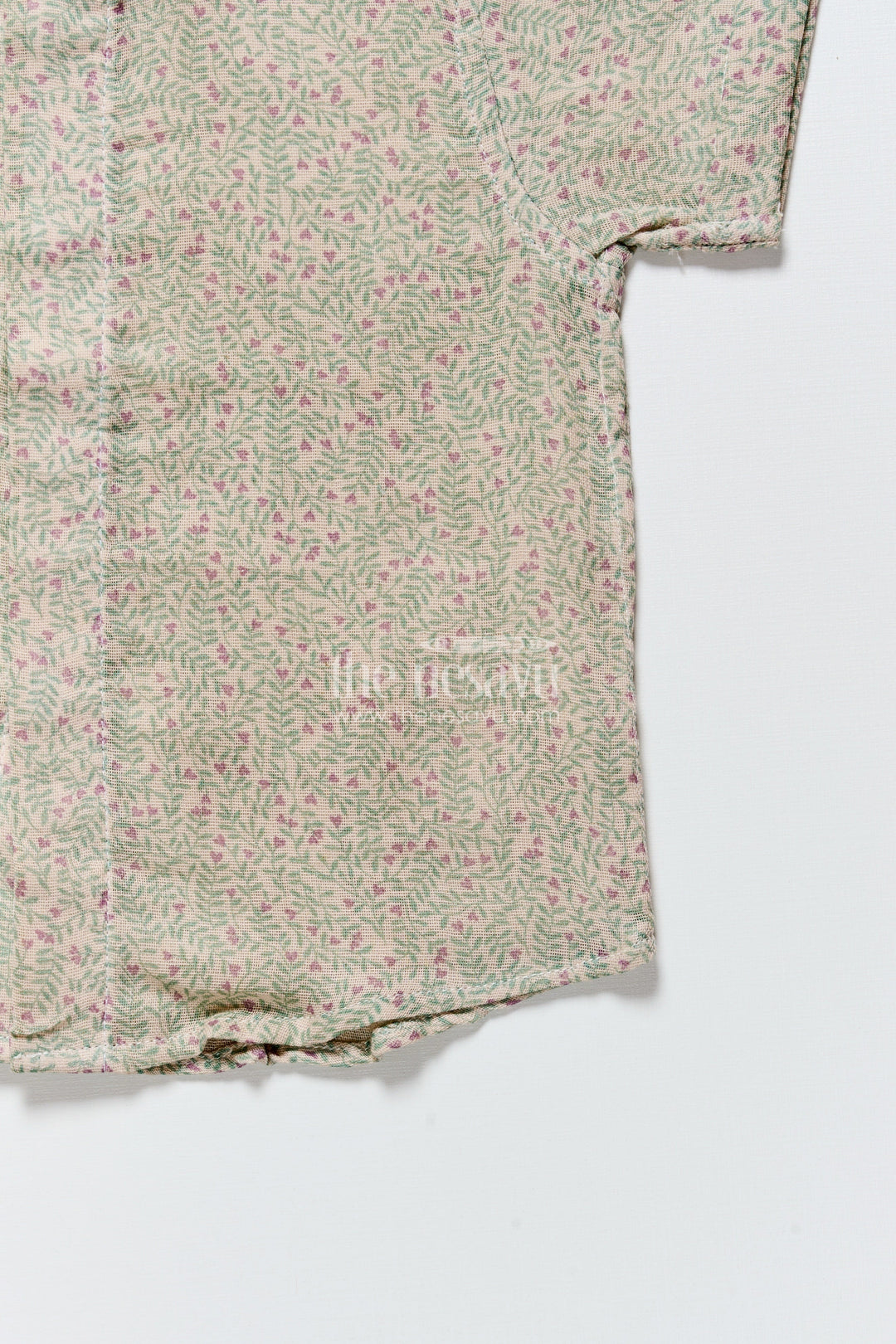 The Nesavu Boys Cotton Shirt Boys Floral Muslin Shirt for Festive School Wear and Casual Events Nesavu Nesavu boys floral print muslin cotton shirt school ethnic day parties casual family functions