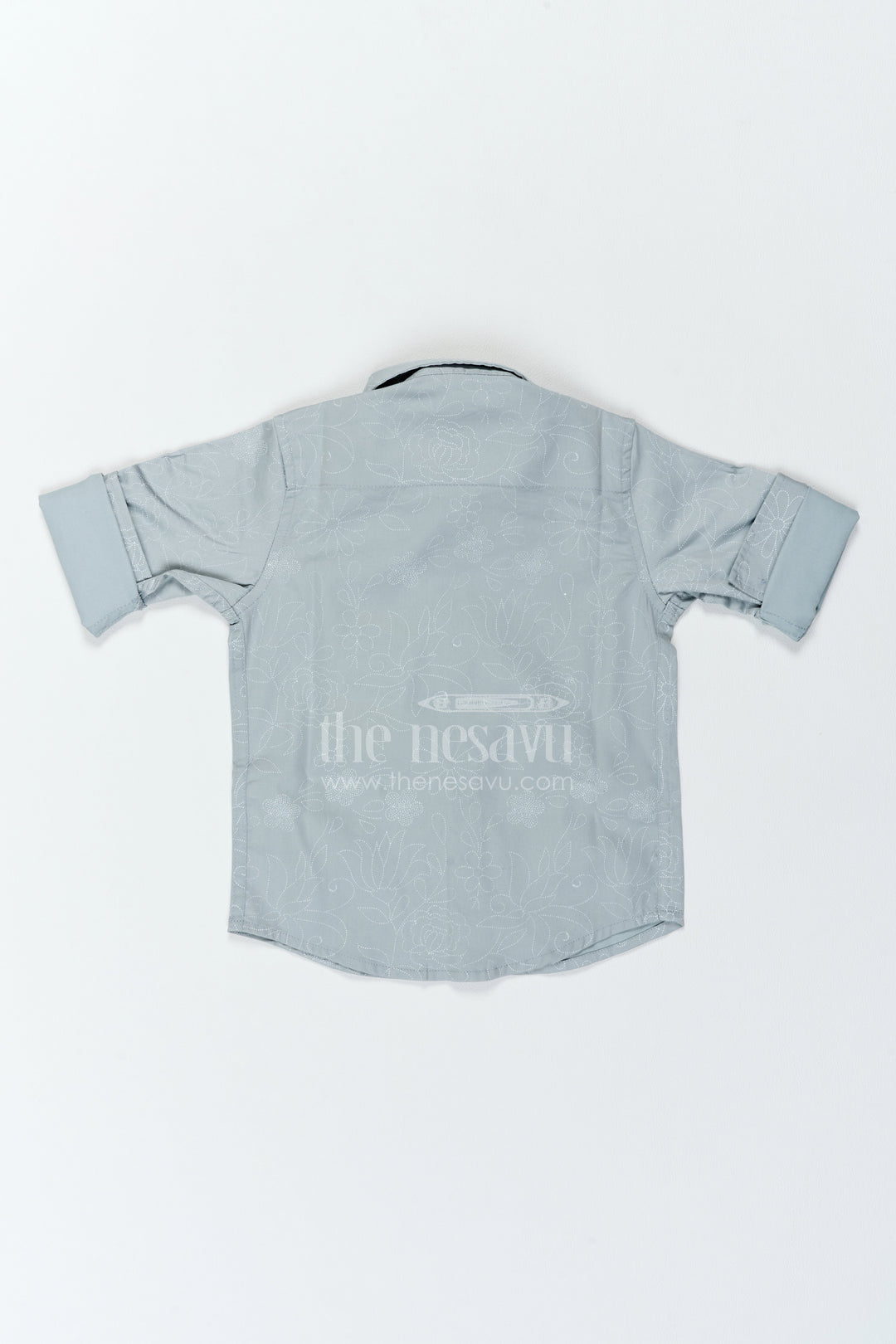The Nesavu Boys Cotton Shirt Boys Floral Shirt for Birthday Outings Family Events and Weekend Dressing Nesavu Nesavu Boys Floral Shirt For Birthday Outings Family Events Weekends And Comfortable Smart Casual Wear