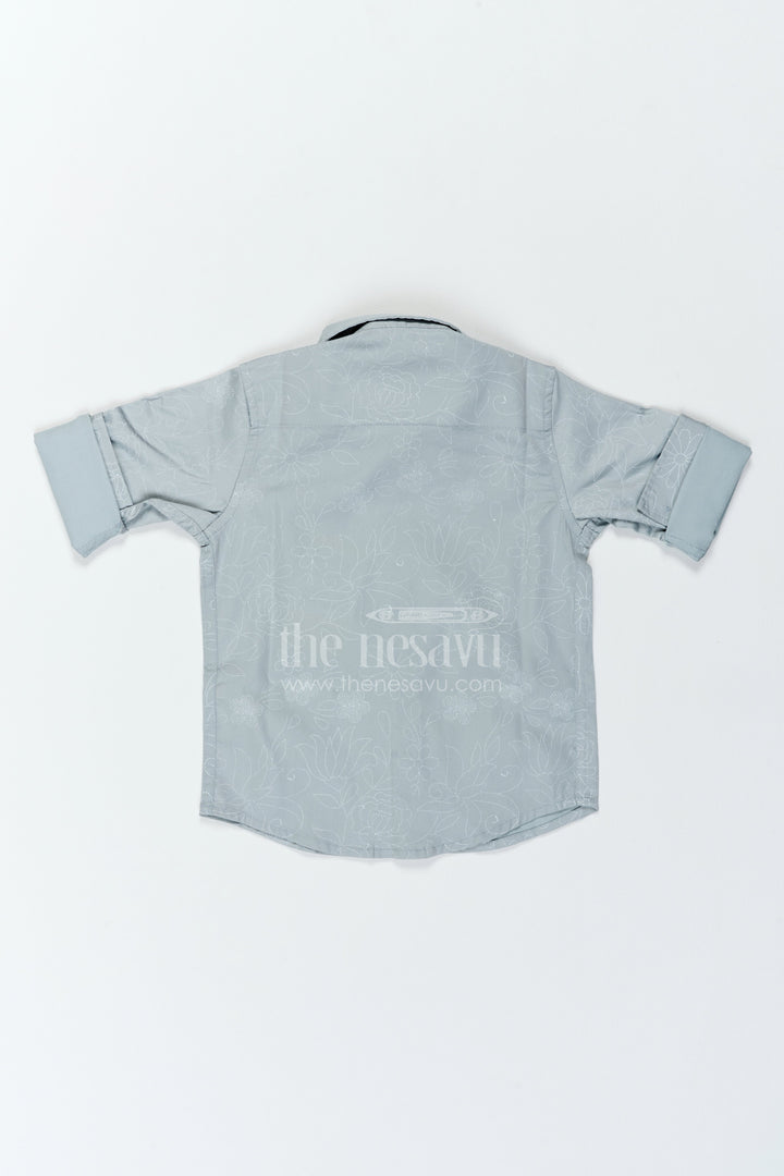 The Nesavu Boys Cotton Shirt Boys Floral Shirt for Birthday Outings Family Events and Weekend Dressing Nesavu Nesavu Boys Floral Shirt For Birthday Outings Family Events Weekends And Comfortable Smart Casual Wear