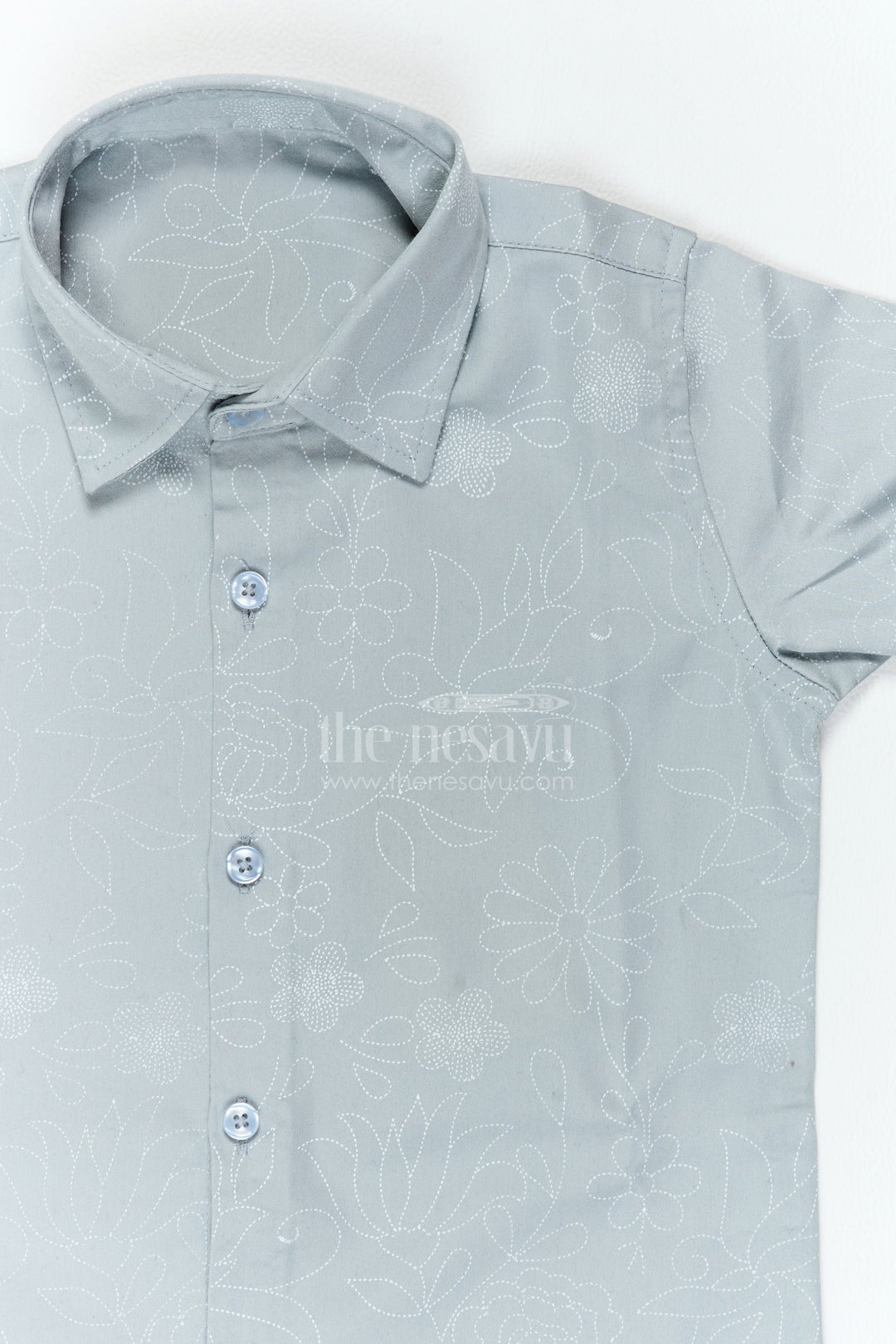 The Nesavu Boys Cotton Shirt Boys Floral Shirt for Birthday Outings Family Events and Weekend Dressing Nesavu Nesavu Boys Floral Shirt For Birthday Outings Family Events Weekends And Comfortable Smart Casual Wear
