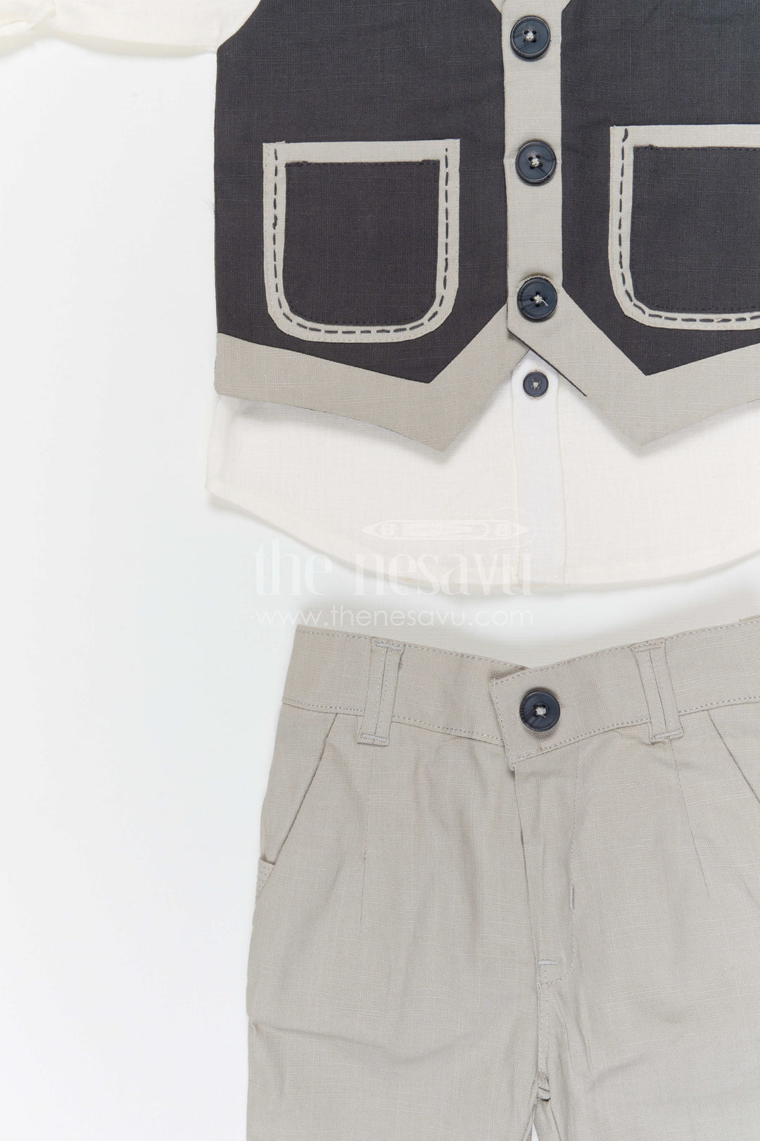 The Nesavu Boys Jacket Sets Boys Formal Jacket Set for Weddings and Special Occasions Nesavu Nesavu boys cotton formal jacket set for weddings birthdays and special celebrations