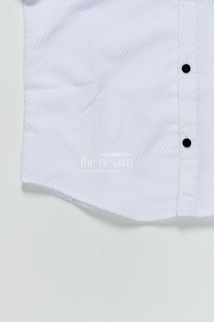 The Nesavu Boys Cotton Shirt Boys Full Sleeve Shirt for Festive Events and Family Outings Nesavu Nesavu boys full sleeve shirt designer embroidery festive occasions family events