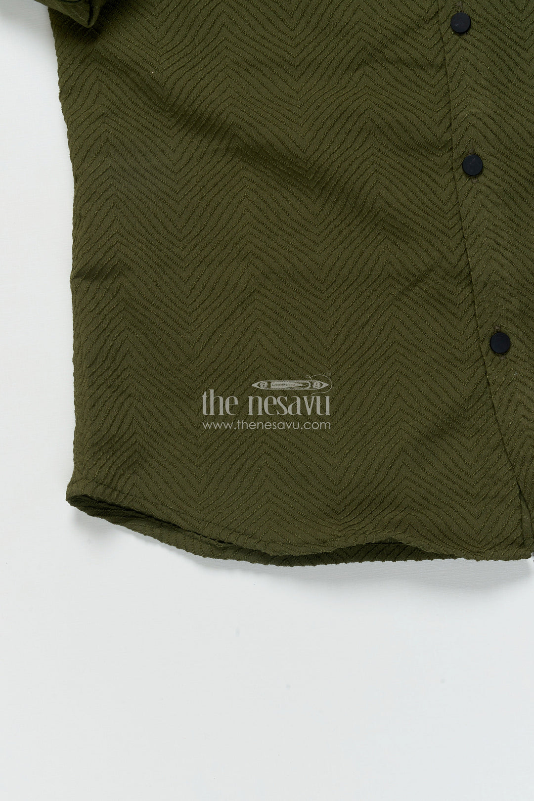 The Nesavu Boys Cotton Shirt Boys Full Sleeve Shirt for Festive Functions and Ethnic School Days Nesavu Nesavu boys festive shirt designer embroidery school ethnic days family celebrations