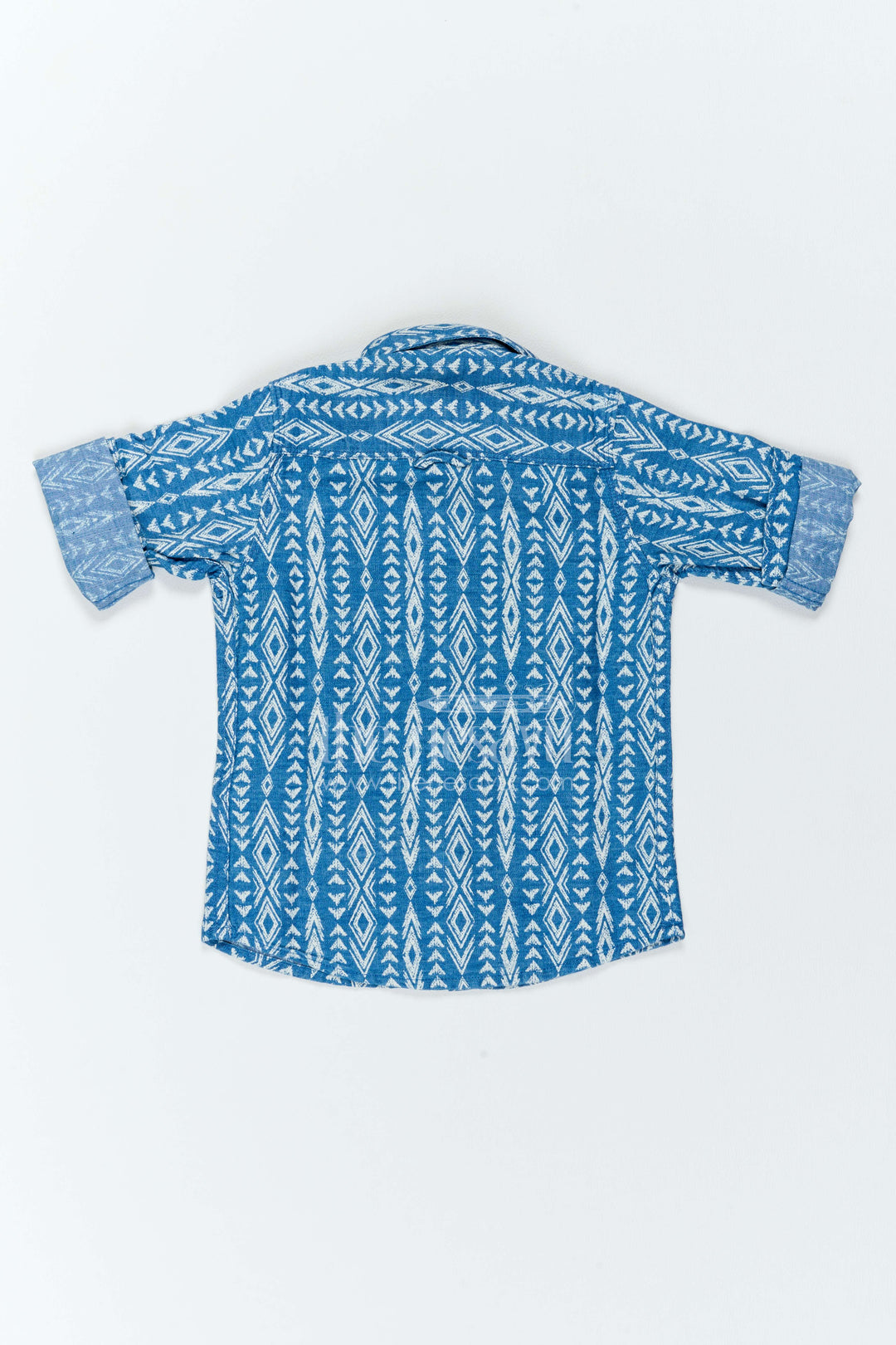 The Nesavu Boys Cotton Shirt Boys Geometric Print Shirt for Festive Lunches Travel and Weekend Occasions Nesavu Nesavu Boys Geometric Print Shirt For Festive Lunches Travel Weekend Outings And Smart Casual Occasions