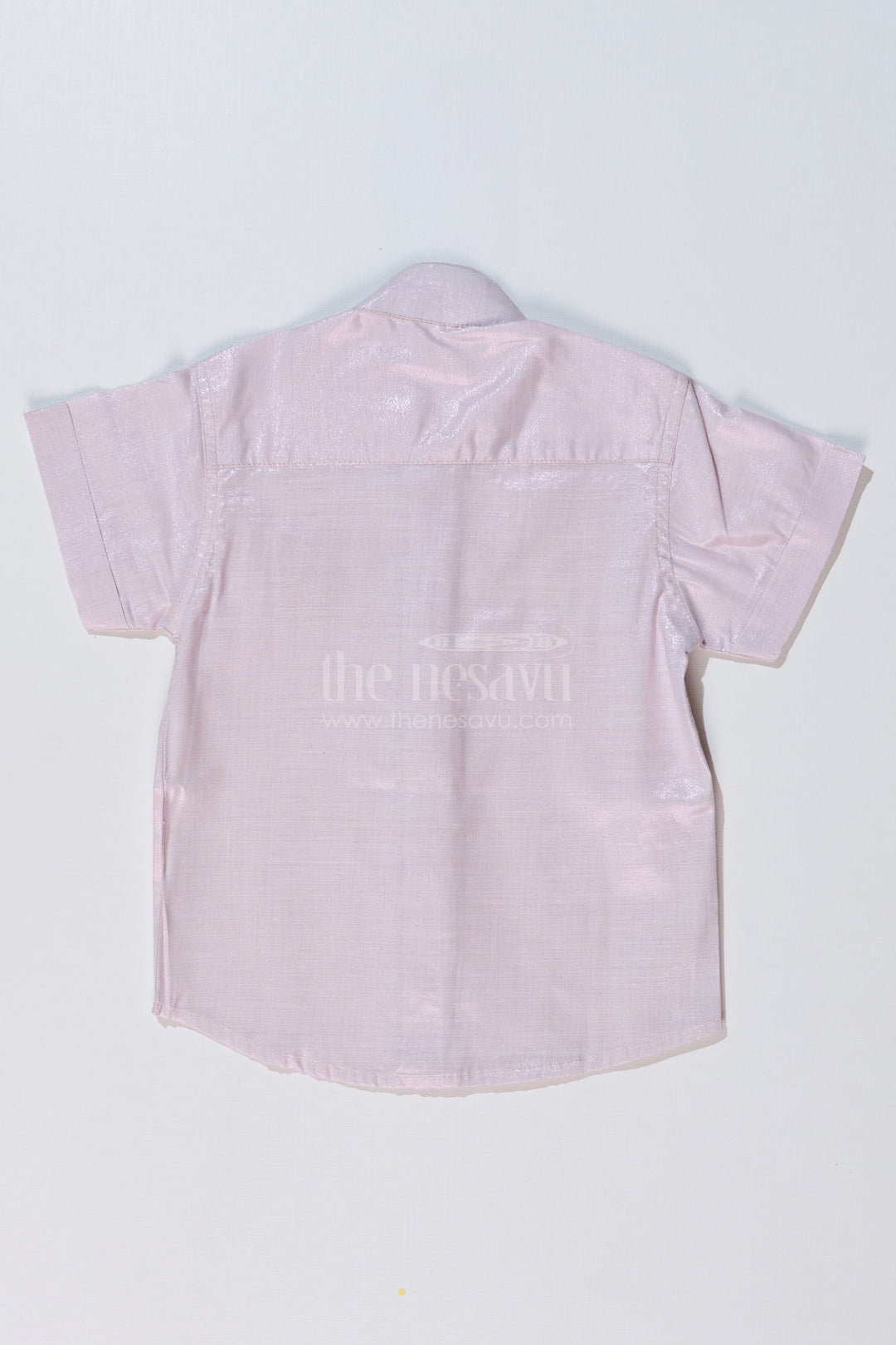 The Nesavu Boys Silk Shirt Boys Half Shirt White with Embroidered Owl Motif and Mandarin Collar Nesavu Boys Half Shirt White Owl Embroidery Mandarin Collar Ethnic Wear | The Nesavu