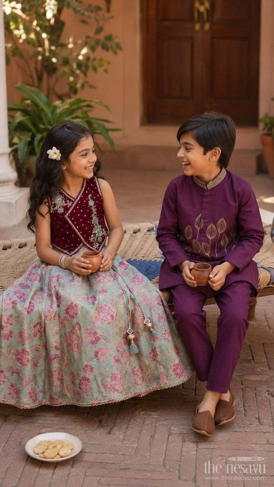 The Nesavu Boys Jacket Sets Boys Jacket Kurta Set for Weddings and Festive Receptions Nesavu Nesavu boys jacquard silk jacket kurta set weddings festive family celebrations