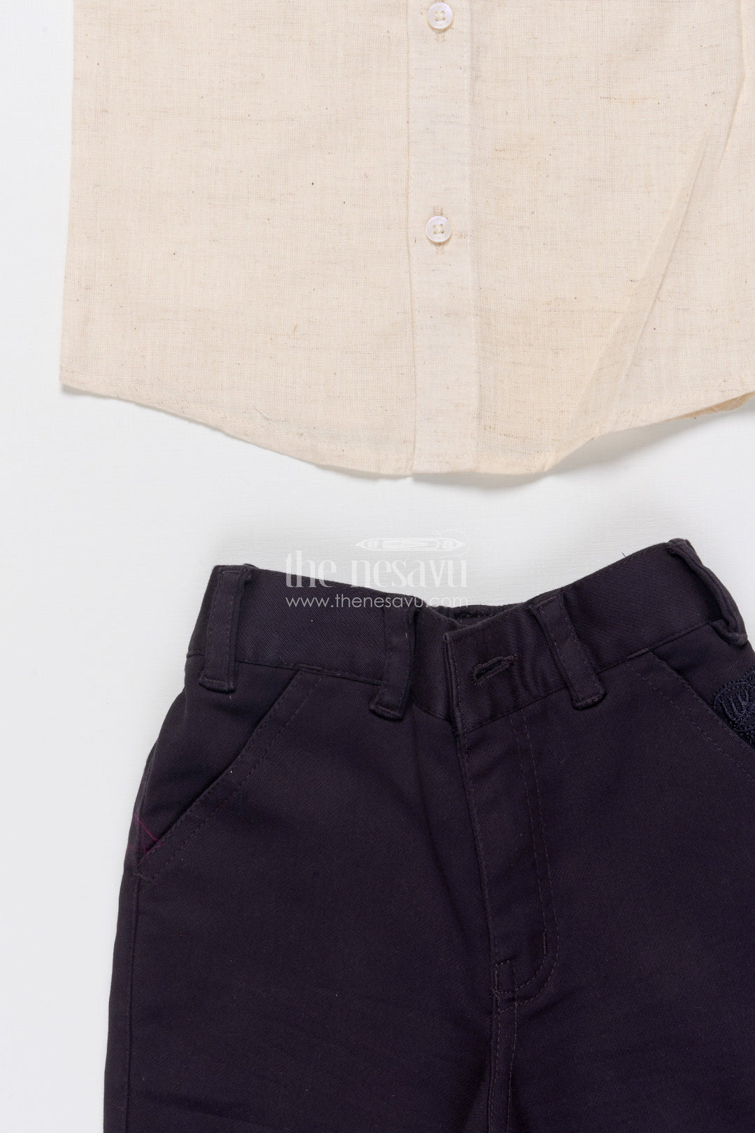 The Nesavu Boys Jacket Sets Boys Jacket Kurta Set with Embroidery for Wedding Functions and Ethnic Day Nesavu Nesavu boys embroidered jacket kurta set festive wear weddings school events traditional occasions