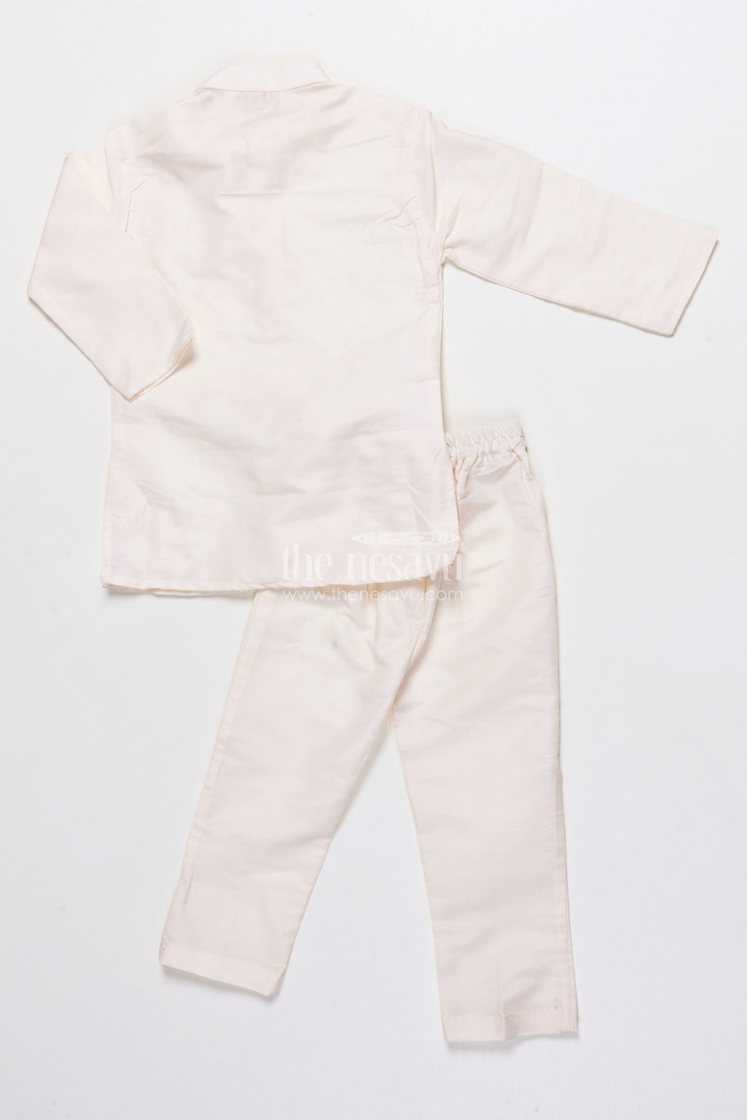 The Nesavu Boys Jacket Sets Boys Jacket Kurta Set with Floral Print for Wedding Functions and Ethnic Day Nesavu Nesavu boys floral print jacket kurta set festive silk blend outfit weddings ethnic celebrations