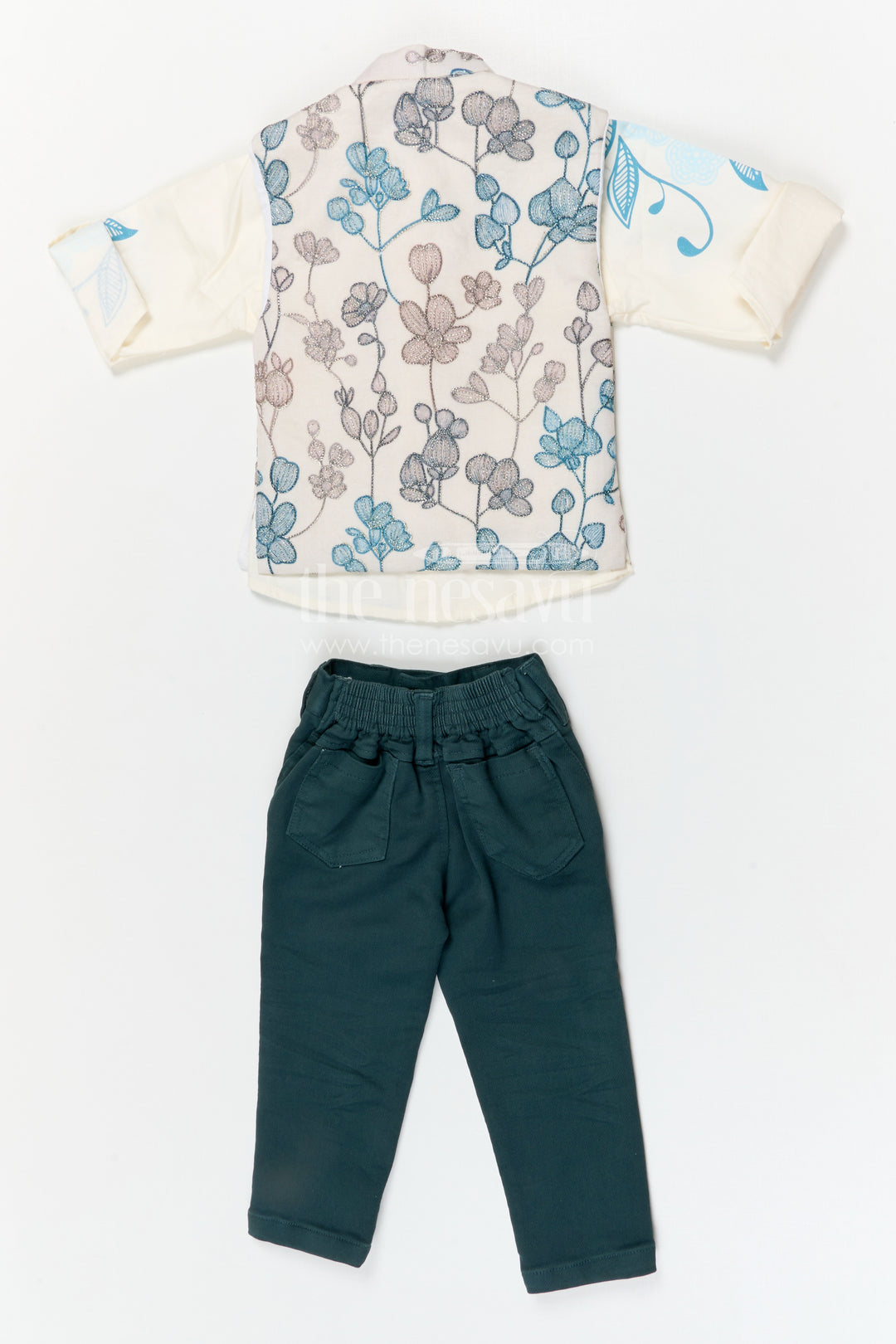 The Nesavu Boys Jacket Sets Boys Jacket Set for Festive Celebrations and Special Occasions Nesavu Nesavu boys viscose blend jacket set with designer jacket for festive celebrations and weddings