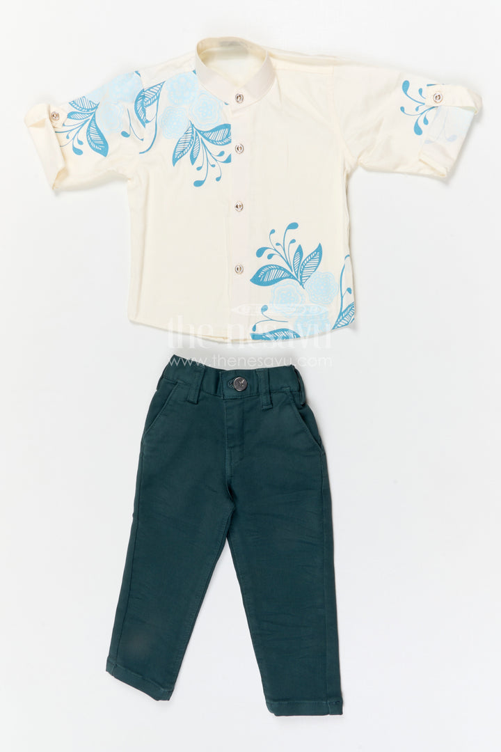 The Nesavu Boys Jacket Sets Boys Jacket Set for Festive Celebrations and Special Occasions Nesavu Nesavu boys viscose blend jacket set with designer jacket for festive celebrations and weddings