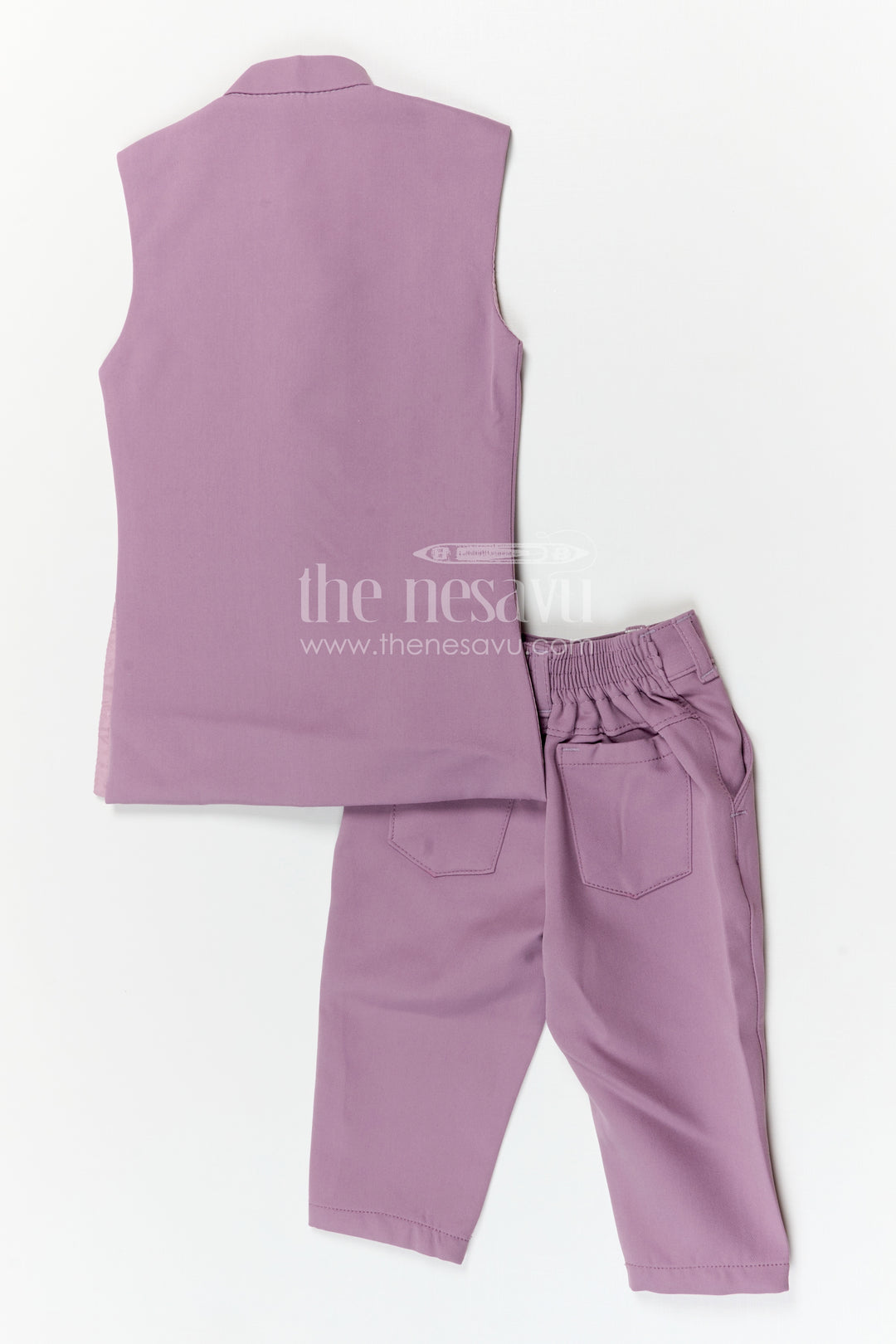 The Nesavu Boys Jacket Sets Boys Jacket Set for Festive Celebrations and Wedding Functions Nesavu Nesavu boys viscose silk blend jacket set with designer embroidery for festive and wedding occasions