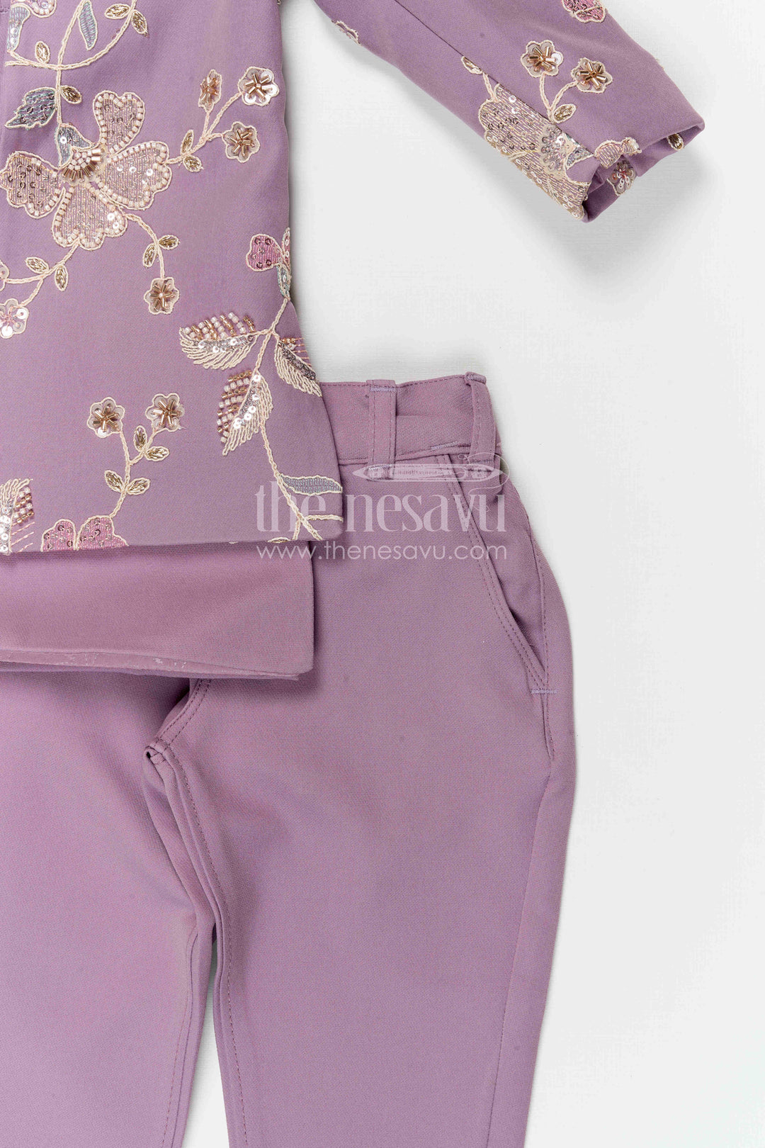 The Nesavu Boys Jacket Sets Boys Jacket Set for Festive Celebrations and Wedding Functions Nesavu Nesavu boys viscose silk blend jacket set with designer embroidery for festive and wedding occasions