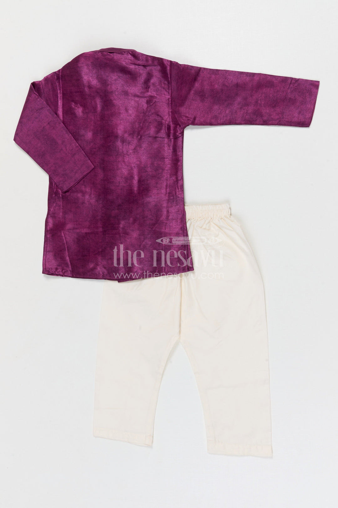 The Nesavu Boys Jacket Sets Boys Jacket Set for Festive Weddings and Traditional Functions Nesavu Nesavu boys viscose blend silk jacket set with embroidered jacket for weddings