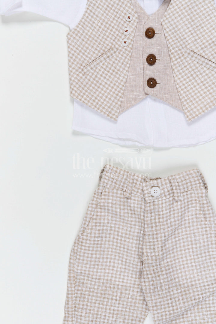 The Nesavu Boys Jacket Sets Boys Jacket Set for Weddings and Festive Family Celebrations Nesavu Nesavu boys cotton jacket set for weddings festive occasions and traditional family celebrations