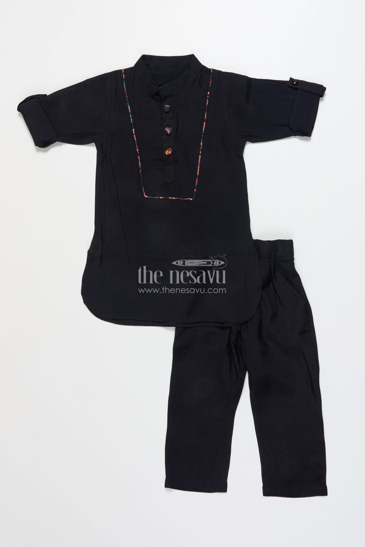 The Nesavu Boys Jacket Sets Boys Jacket Set for Weddings and Traditional Events Nesavu Nesavu boys jacket kurta set festive digital print weddings ethnic school days