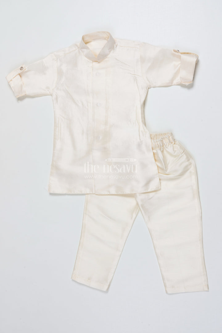 The Nesavu Boys Jacket Sets Boys Jacket Set for Weddings and Traditional Family Occasions Nesavu Nesavu boys ethnic jacket set designer Nehru jacket kurta festive celebrations