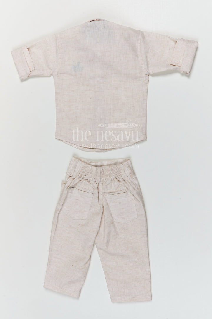 The Nesavu Boys Jacket Sets Boys Jacket Suit for Festive Celebrations and Wedding Occasions Nesavu Nesavu boys cotton jacket suit with digital print jacket for weddings and festive celebrations