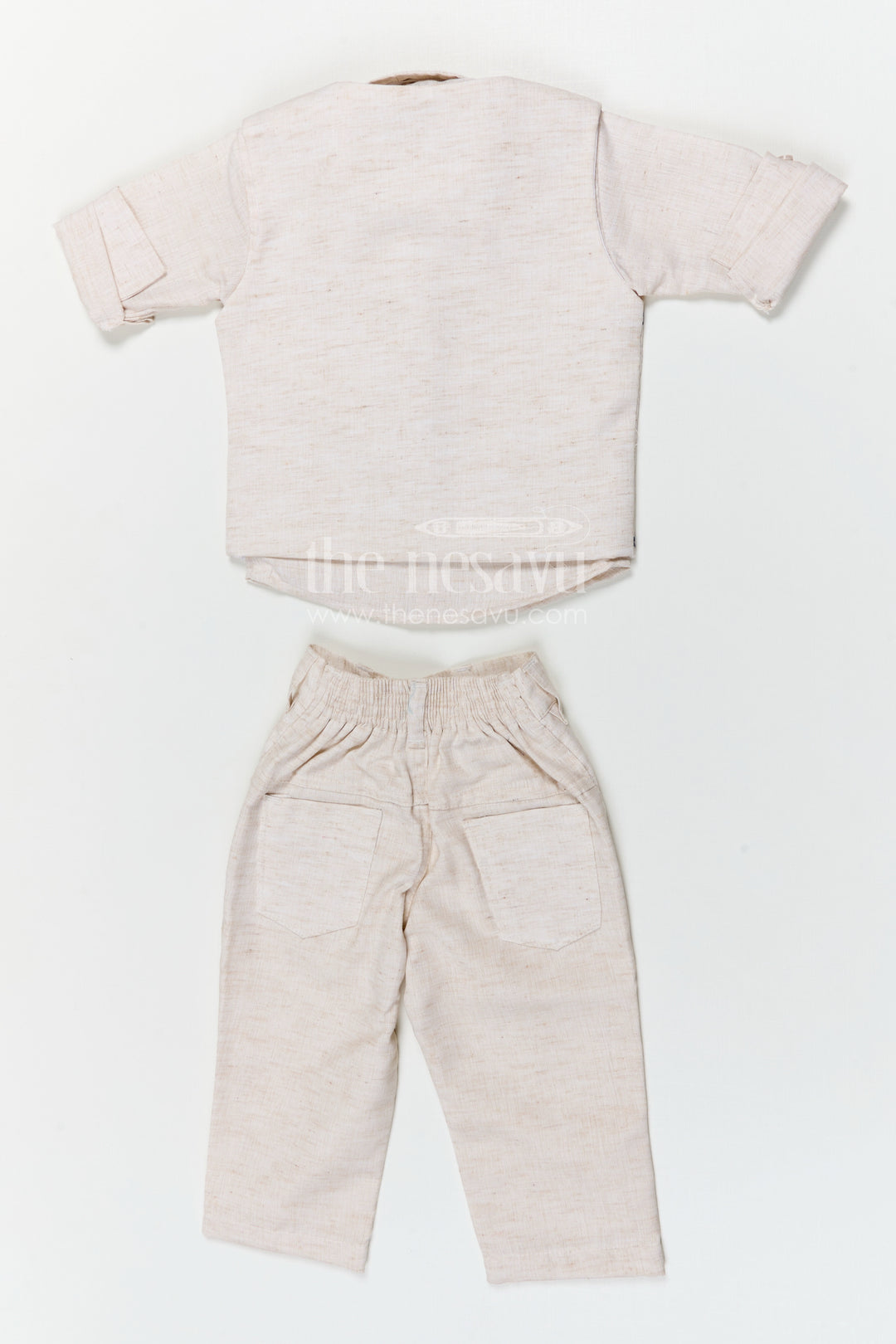 The Nesavu Boys Jacket Sets Boys Jacket Suit for Festive Occasions and Wedding Celebrations Nesavu Nesavu boys cotton jacket suit with embroidered jacket for festive occasions and weddings