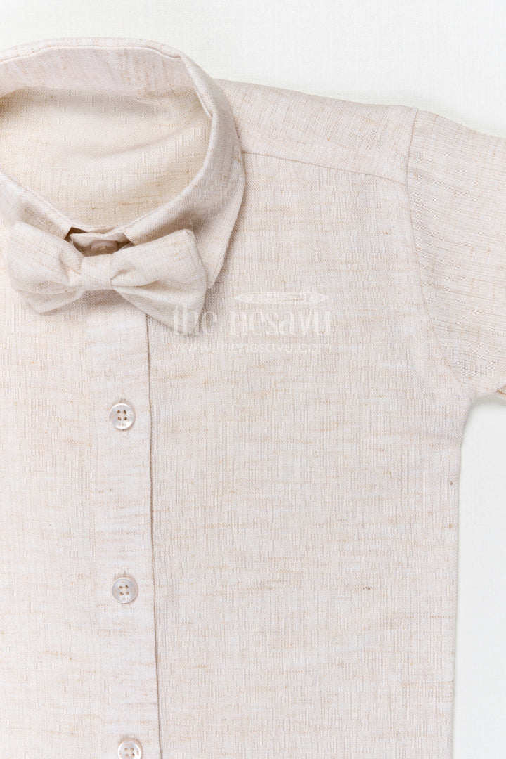The Nesavu Boys Jacket Sets Boys Jacket Suit for Festive Occasions and Wedding Celebrations Nesavu Nesavu boys cotton jacket suit with embroidered jacket for festive occasions and weddings