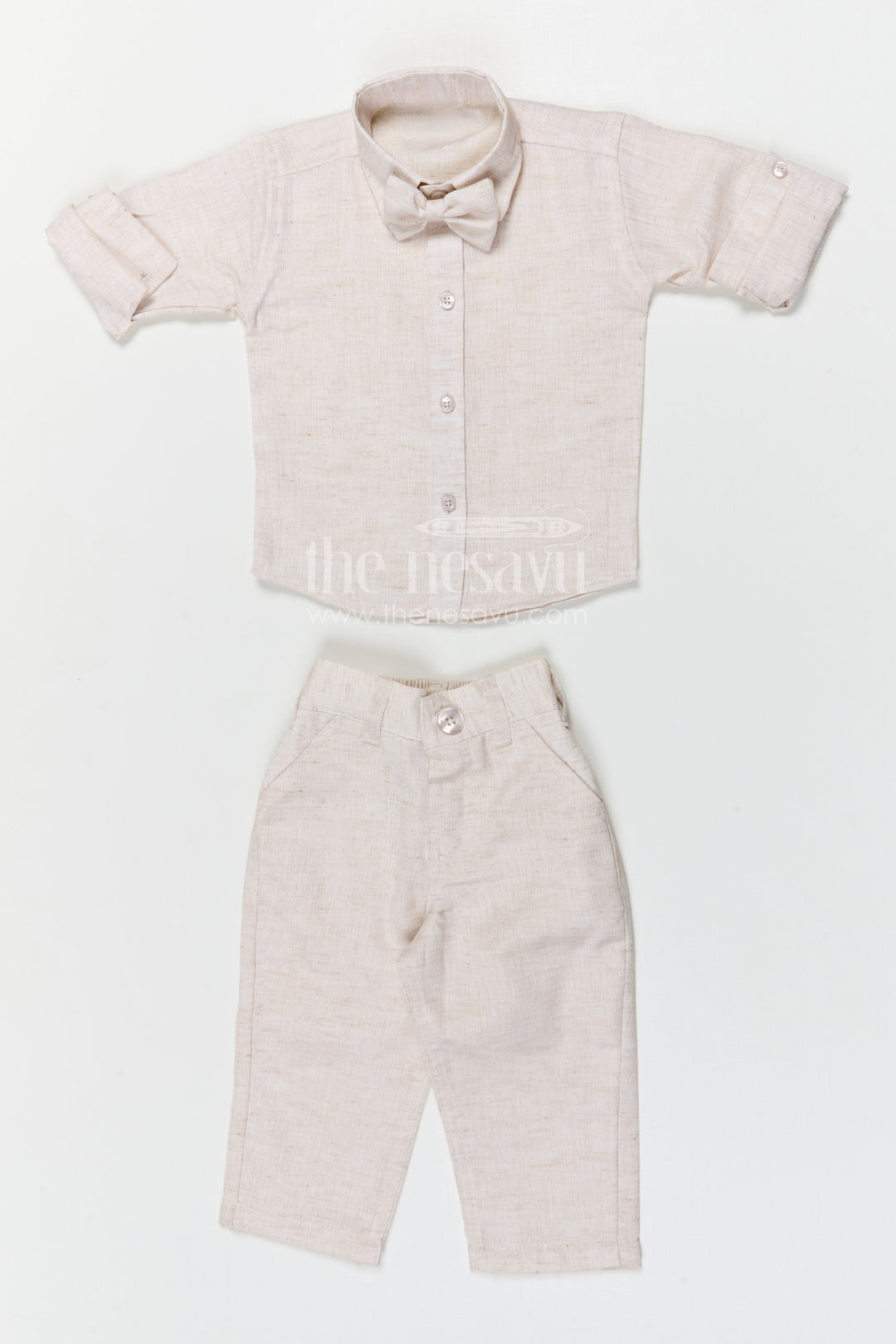 The Nesavu Boys Jacket Sets Boys Jacket Suit for Festive Occasions and Wedding Celebrations Nesavu Nesavu boys cotton jacket suit with embroidered jacket for festive occasions and weddings