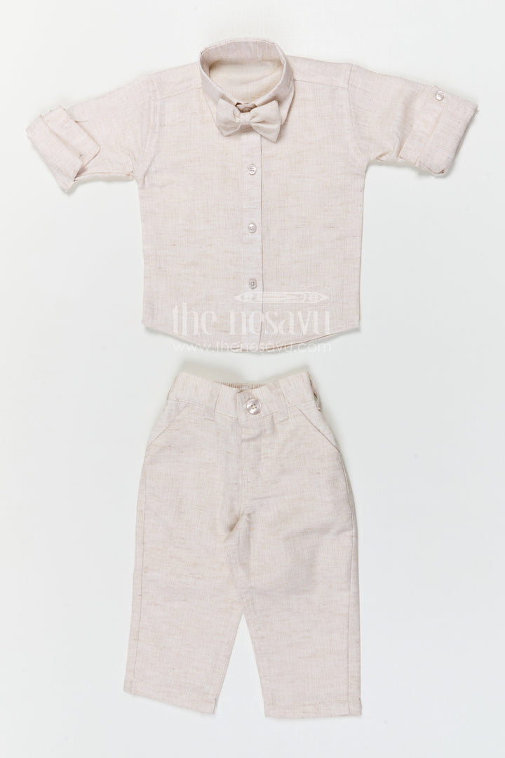 The Nesavu Boys Jacket Sets Boys Jacket Suit for Festive Occasions and Wedding Celebrations Nesavu Nesavu boys cotton jacket suit with embroidered jacket for festive occasions and weddings