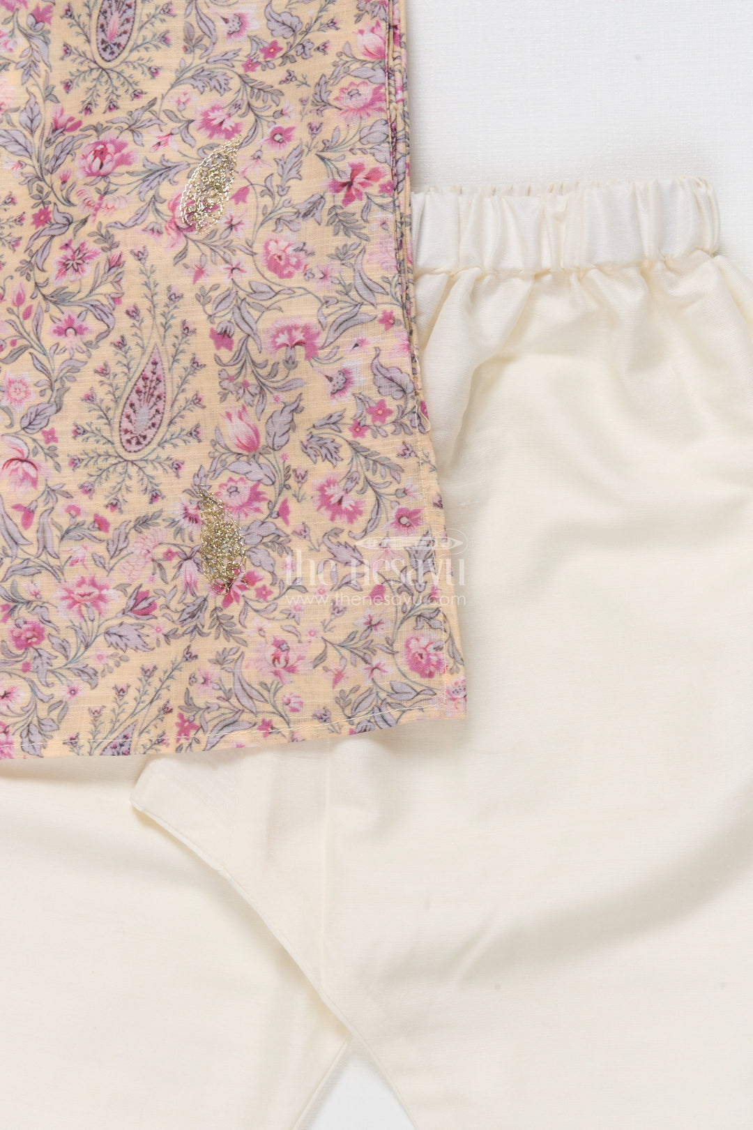 The Nesavu Boys Kurtha Set Boys Kurta Set with Digital Print for Festive and Ethnic Days Nesavu Nesavu boys kurta set digital printed cotton weddings ethnic school events