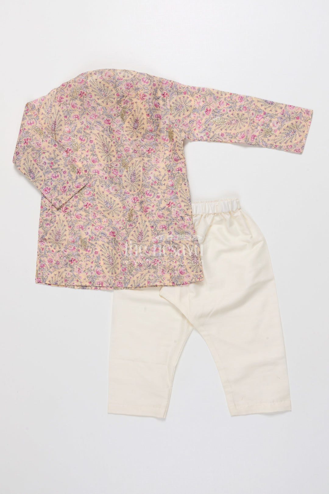 The Nesavu Boys Kurtha Set Boys Kurta Set with Digital Print for Festive and Ethnic Days Nesavu Nesavu boys kurta set digital printed cotton weddings ethnic school events