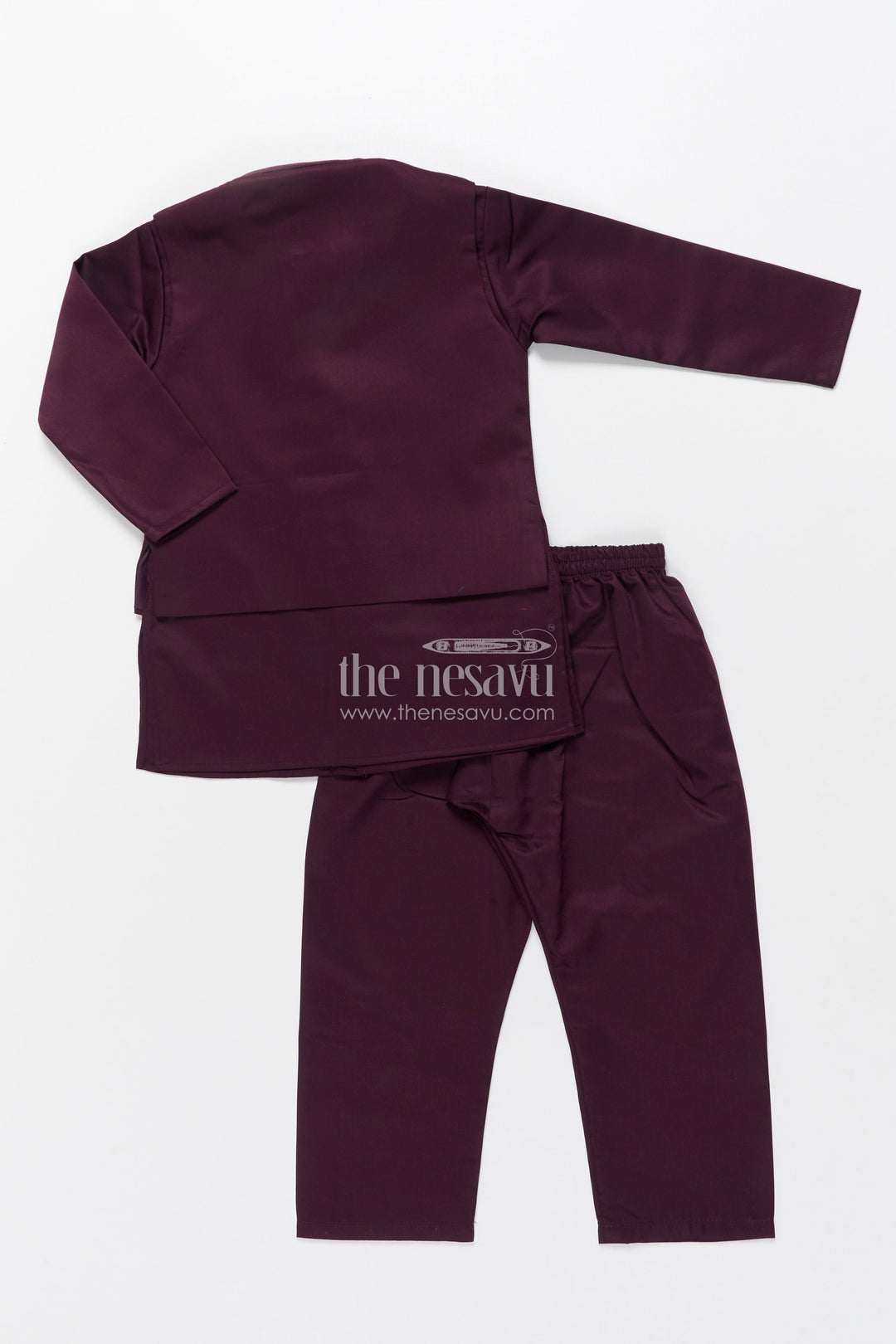 The Nesavu Boys Kurtha Set Boys Kurta Set with Embellished Jacket for Weddings and Festive Wear Nesavu Nesavu boys kurta set embellished tiger motif jacket ideal weddings festive celebrations