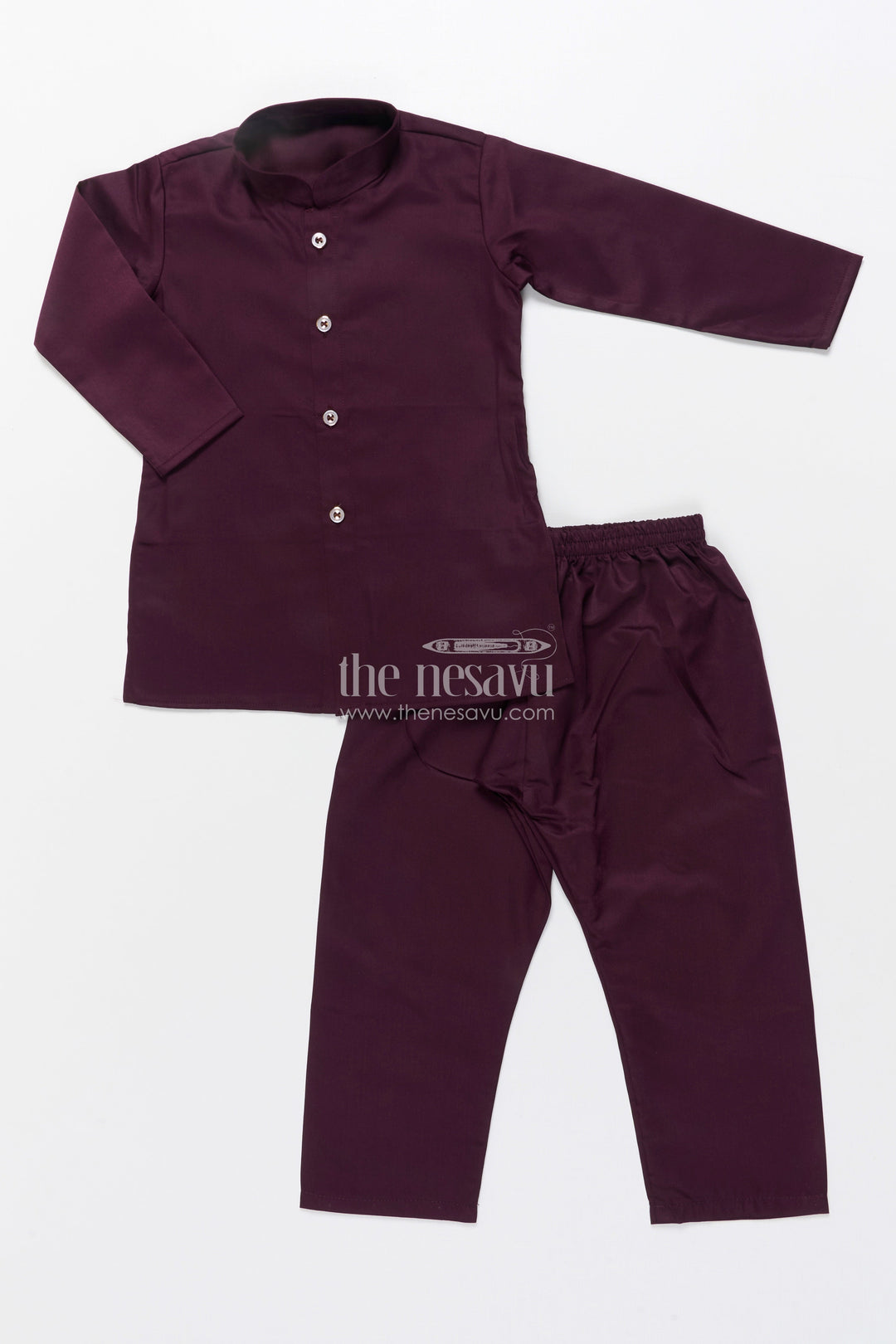 The Nesavu Boys Kurtha Set Boys Kurta Set with Embellished Jacket for Weddings and Festive Wear Nesavu Nesavu boys kurta set embellished tiger motif jacket ideal weddings festive celebrations