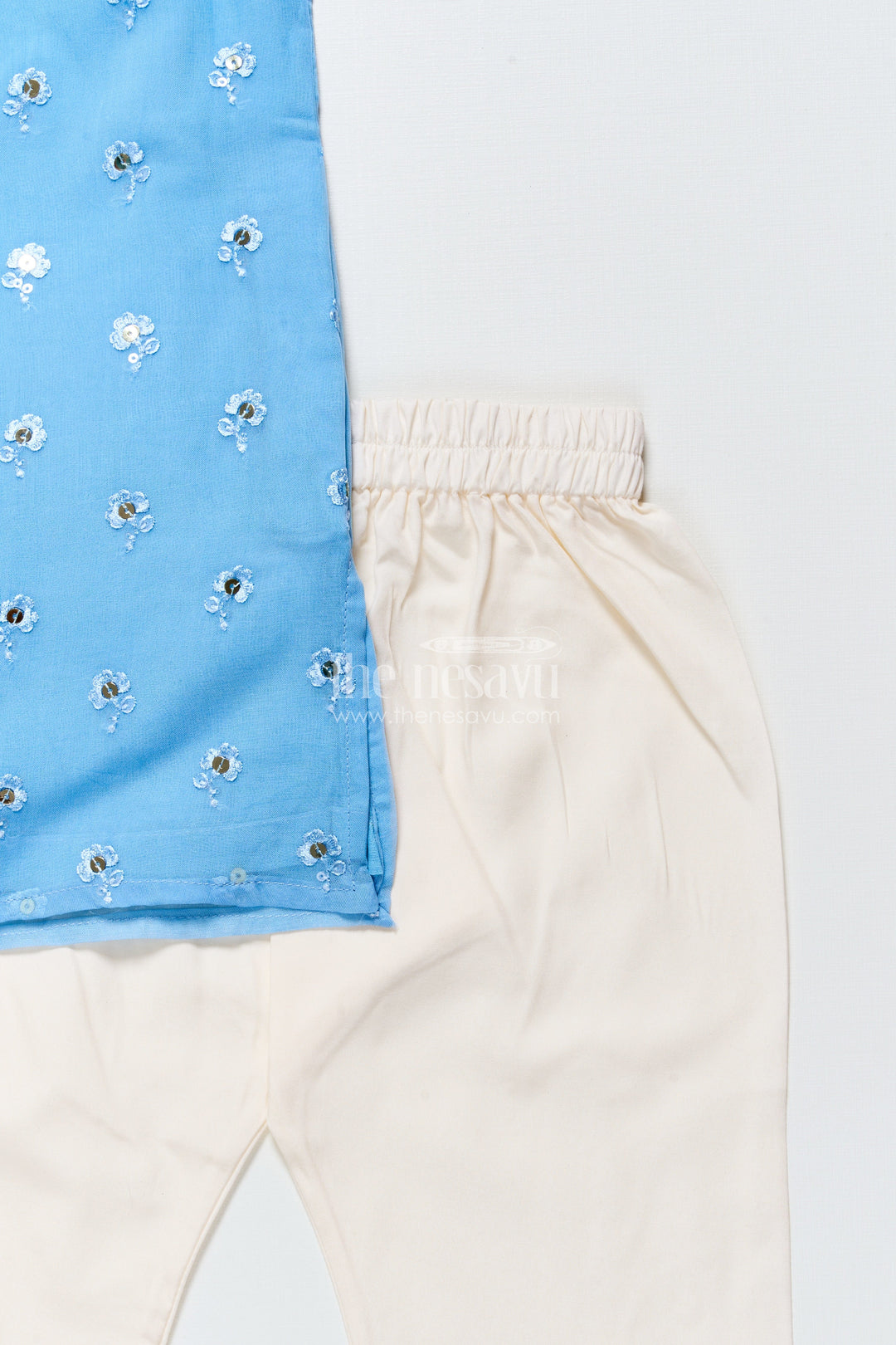 The Nesavu Boys Kurtha Set Boys Kurta Set with Sequin Embroidery Ethnic Festive Wear for Toddler Boys Nesavu Nesavu Boys Silk Kurta Set Sequin Embroidery Ethnic Festive Wear Toddler Boys